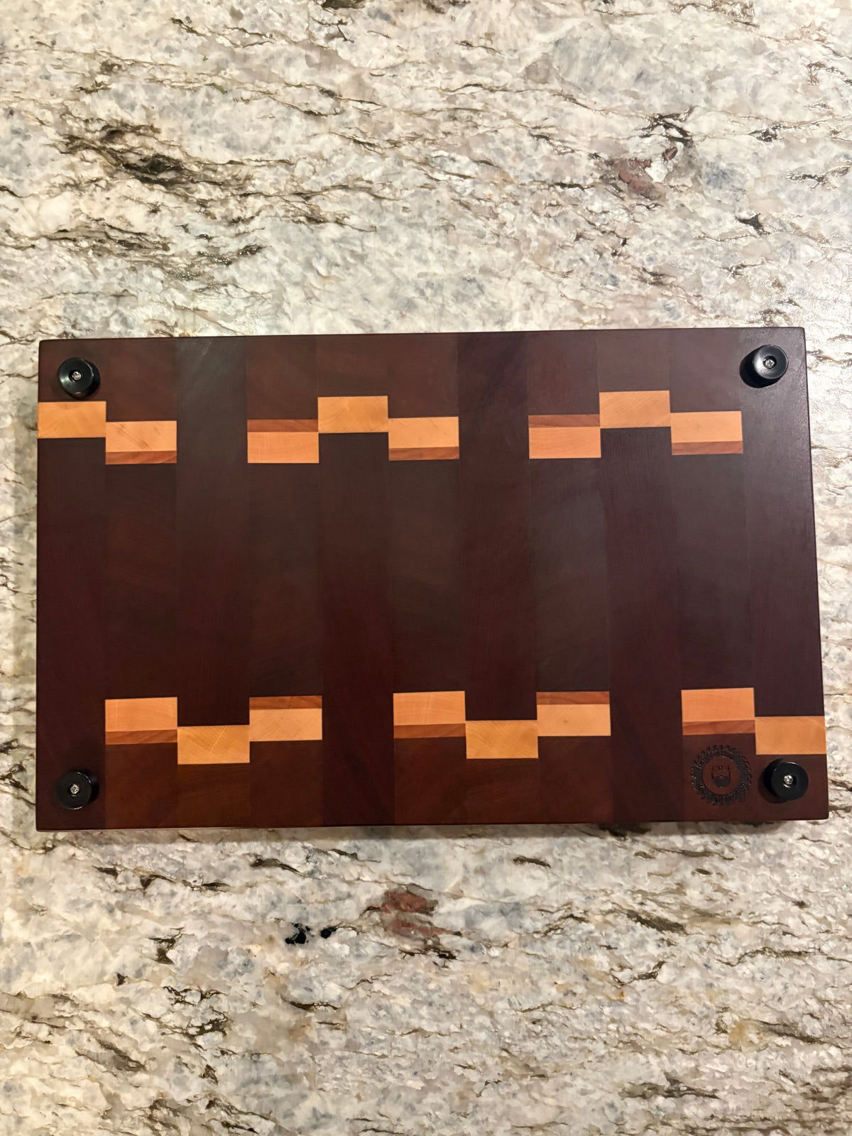 Brisket board with juice groove (Sapele, Maple and Cherry)