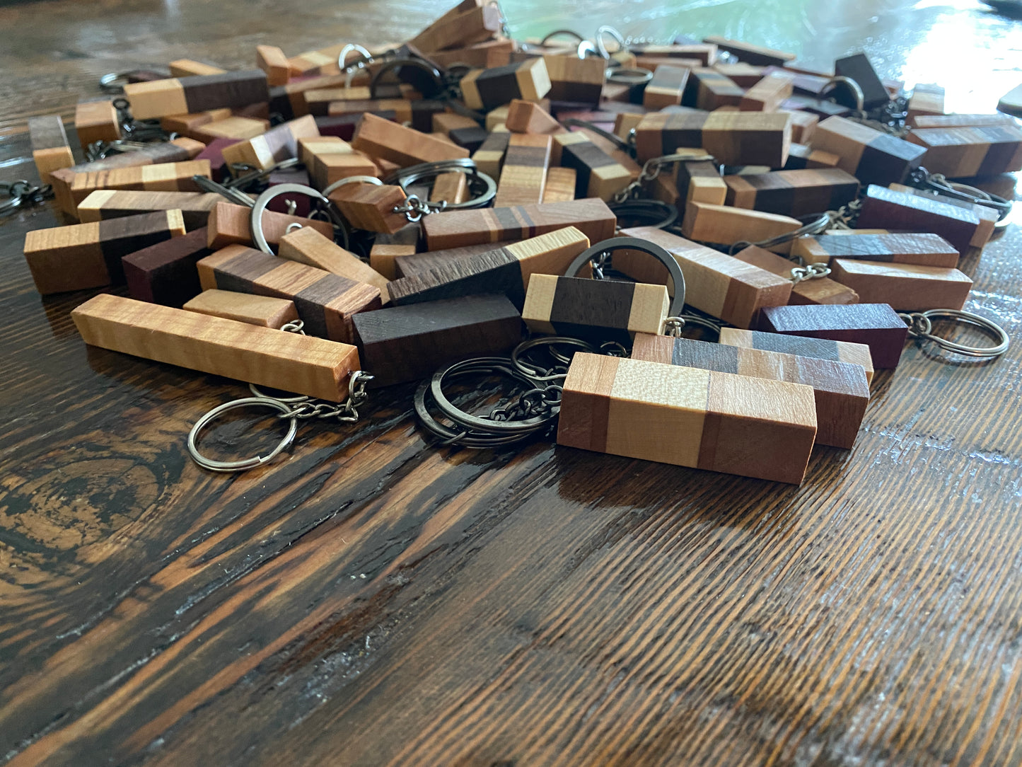 Assorted Hardwood Keychains
