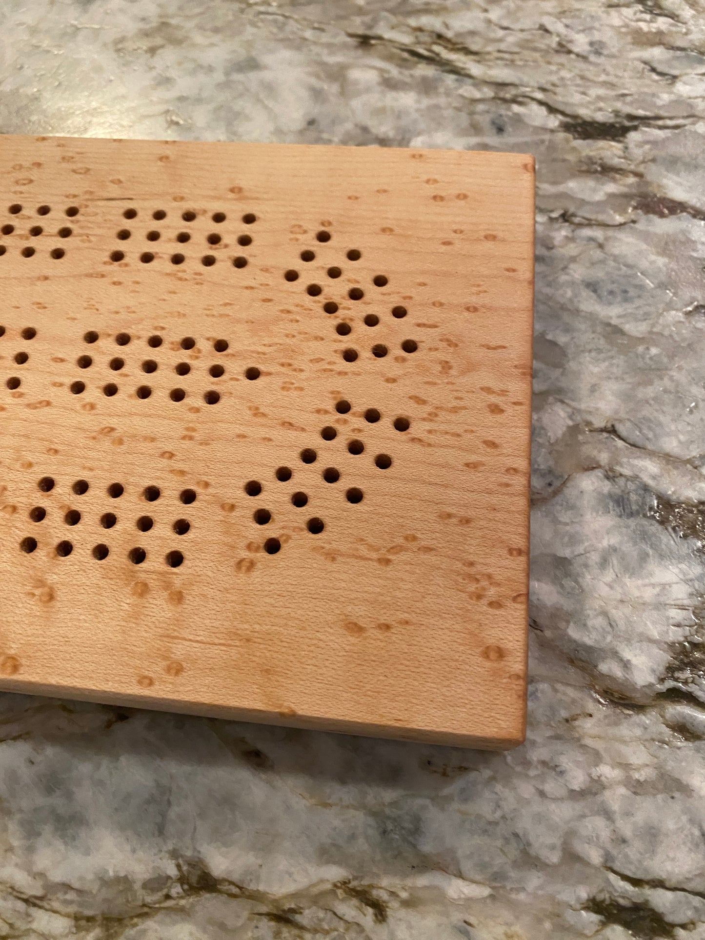 Birdseye maple Cribbage Board (Customizable) - 3 lane