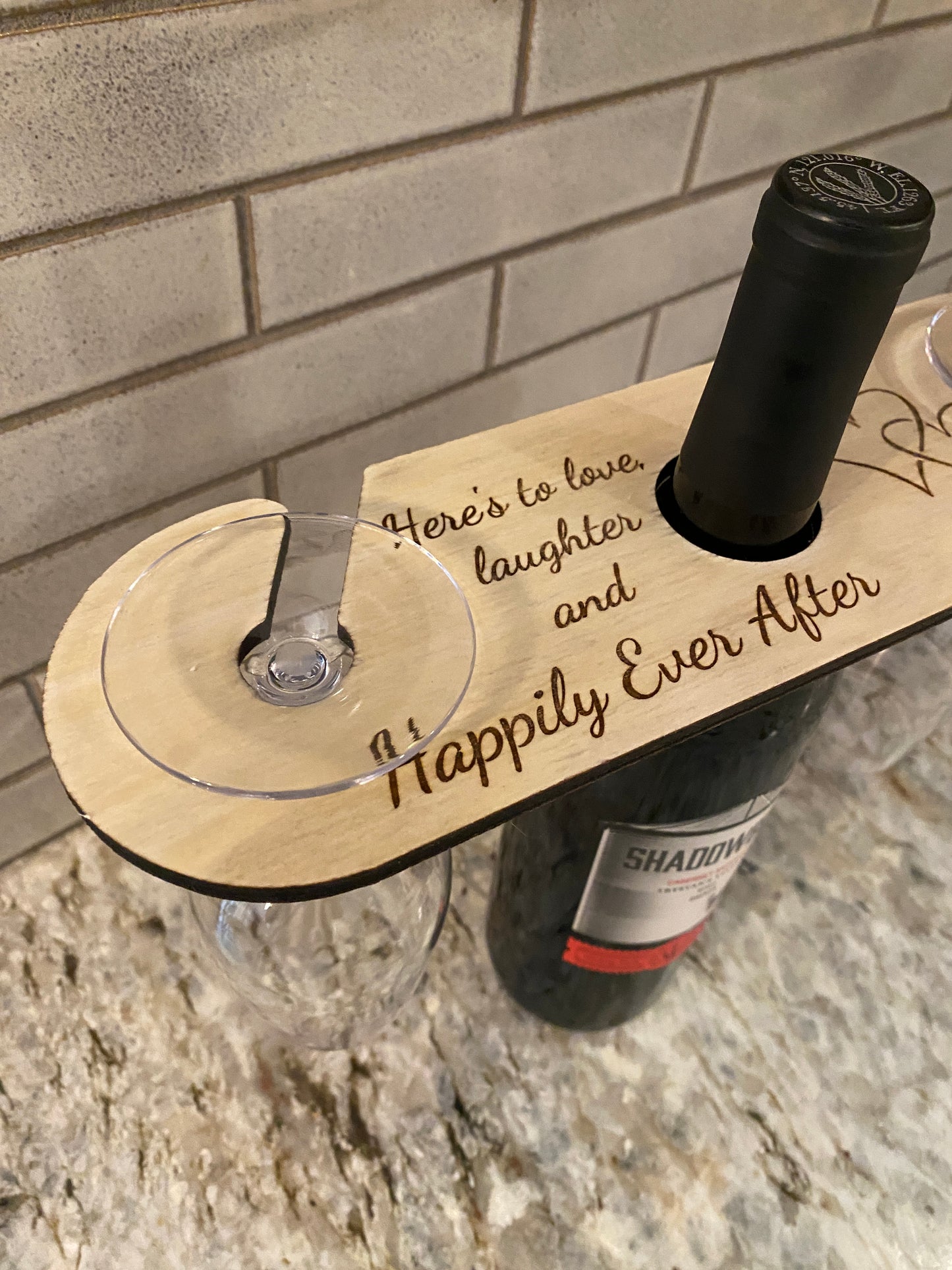 Engraved Wine Caddy - Maple
