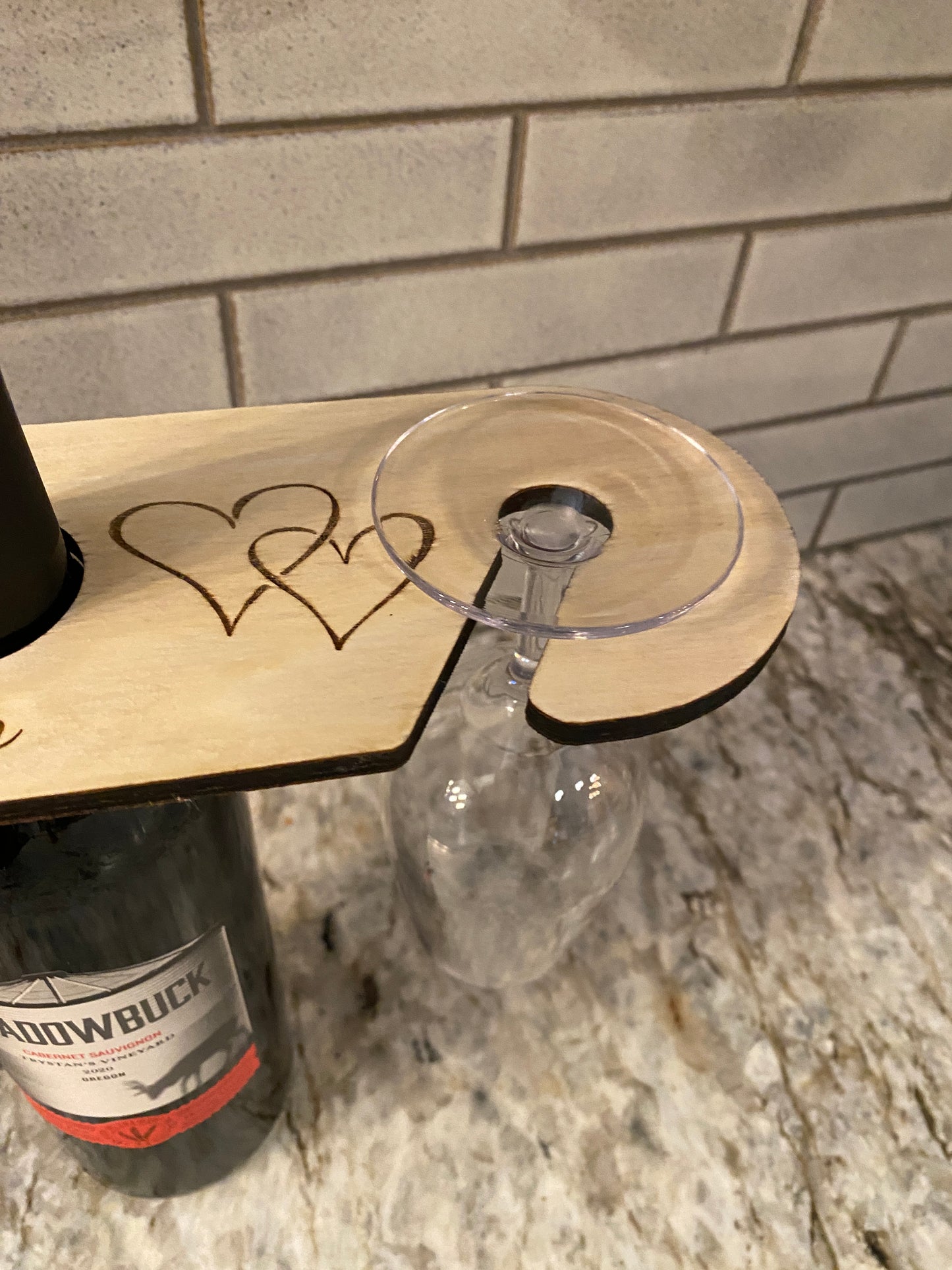 Engraved Wine Caddy - Maple