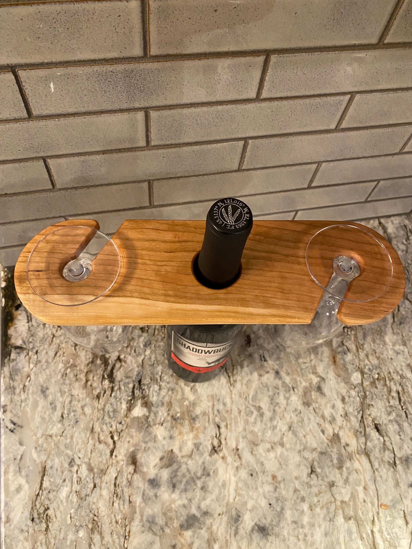 Cherry Wine Caddy with sapwood