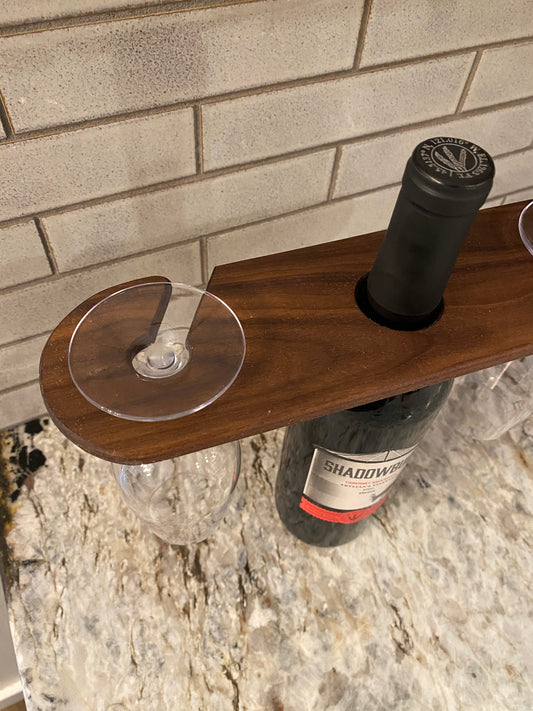Walnut Wine Caddy