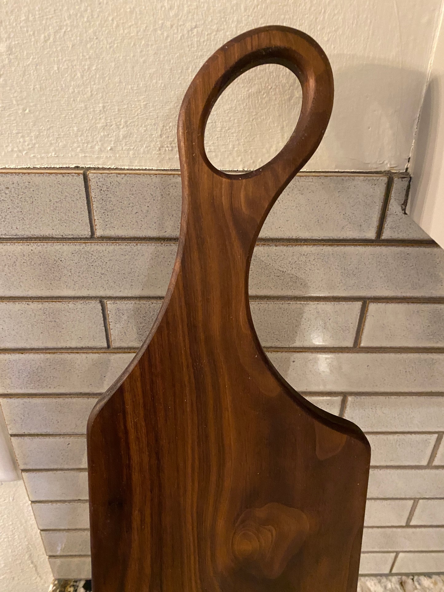 Classic walnut charcuterie board with handle