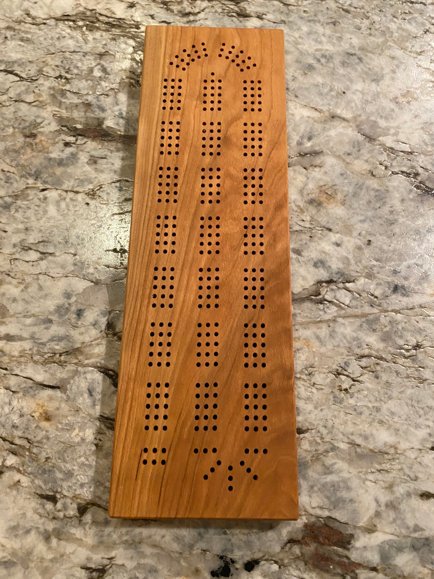 Cherry Cribbage Board (Customizable) - 3 lane