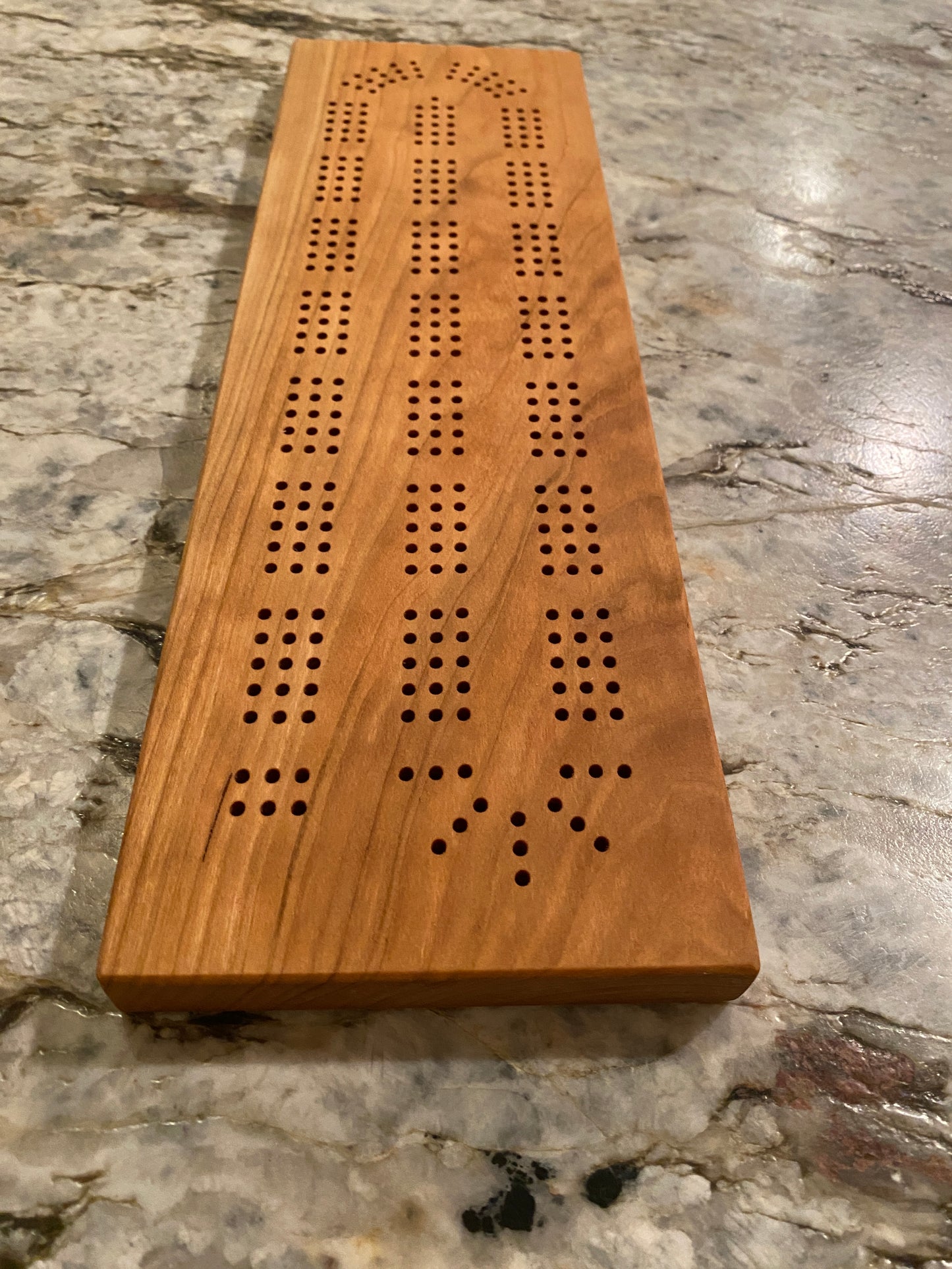 Cherry Cribbage Board (Customizable) - 3 lane