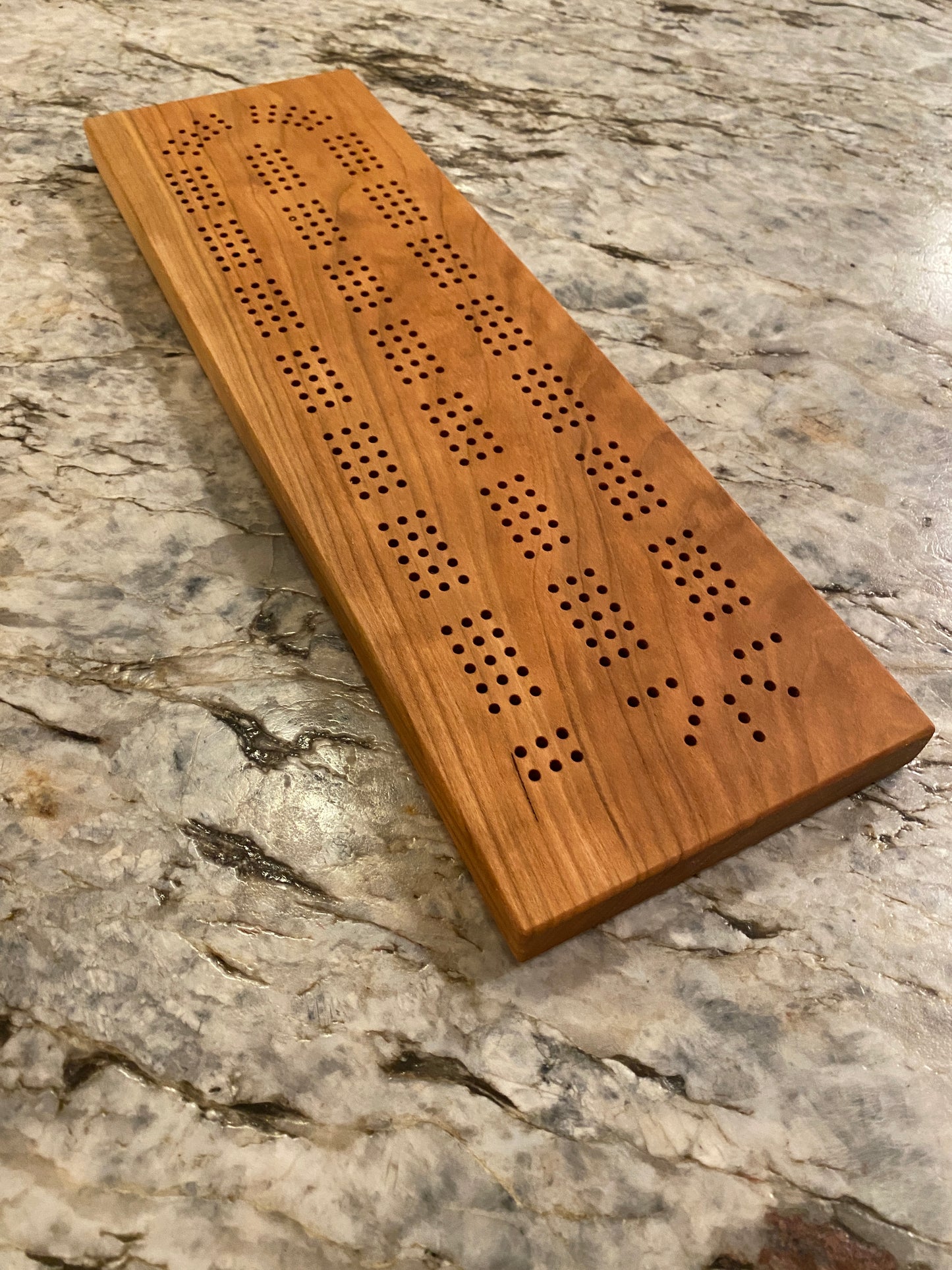 Cherry Cribbage Board (Customizable) - 3 lane