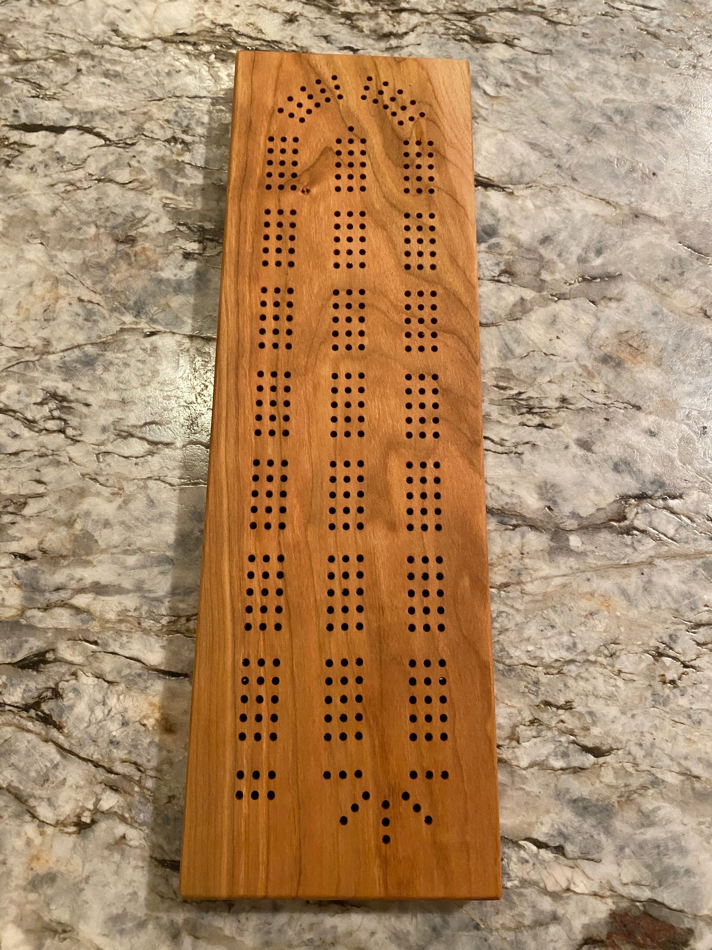 Cherry Cribbage Board (Customizable) - 3 lane