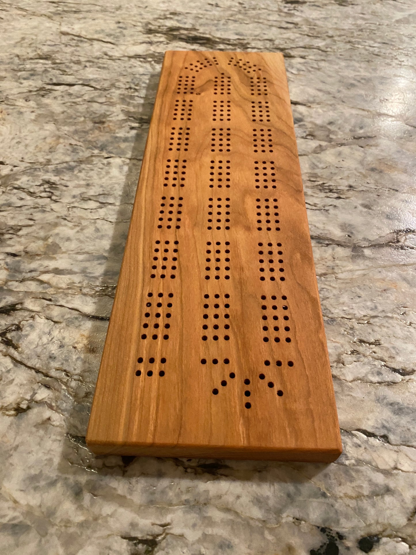 Cherry Cribbage Board (Customizable) - 3 lane