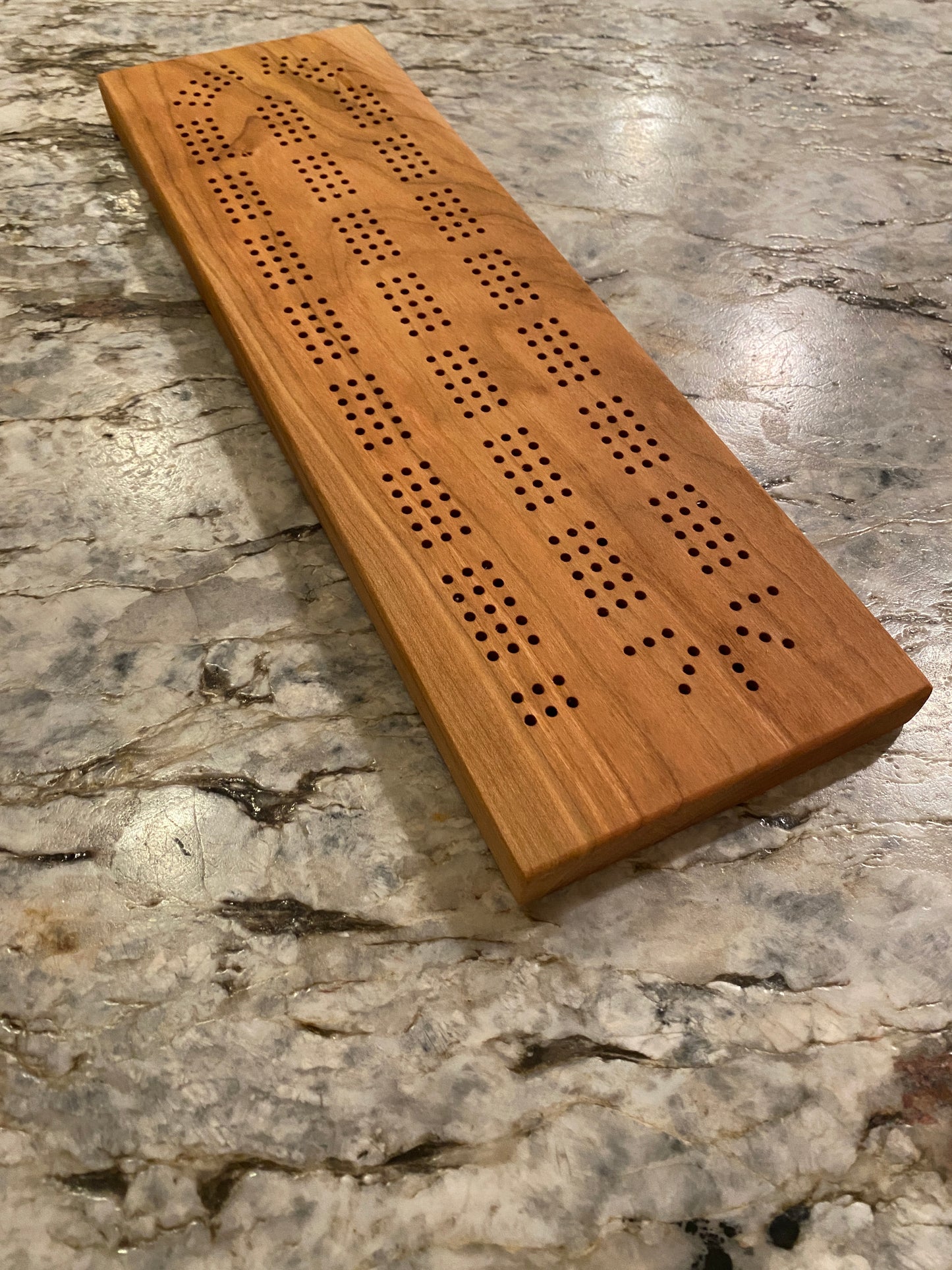 Cherry Cribbage Board (Customizable) - 3 lane