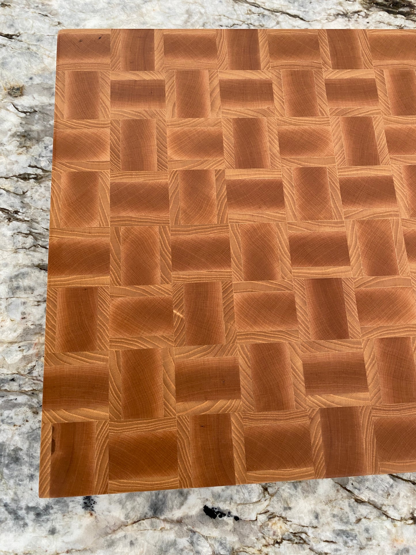 Ash and Maple basketweave end grain