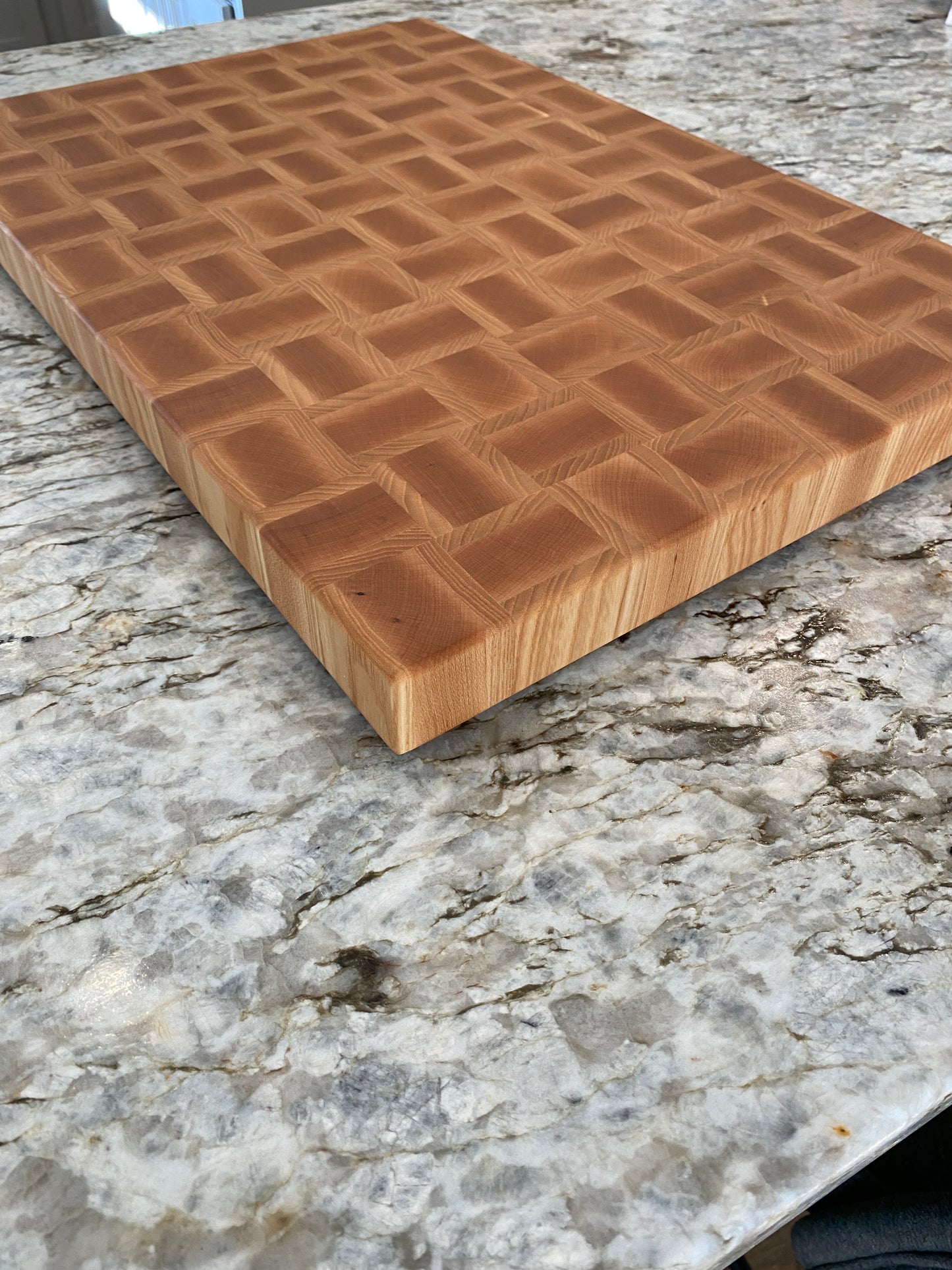 Ash and Maple basketweave end grain