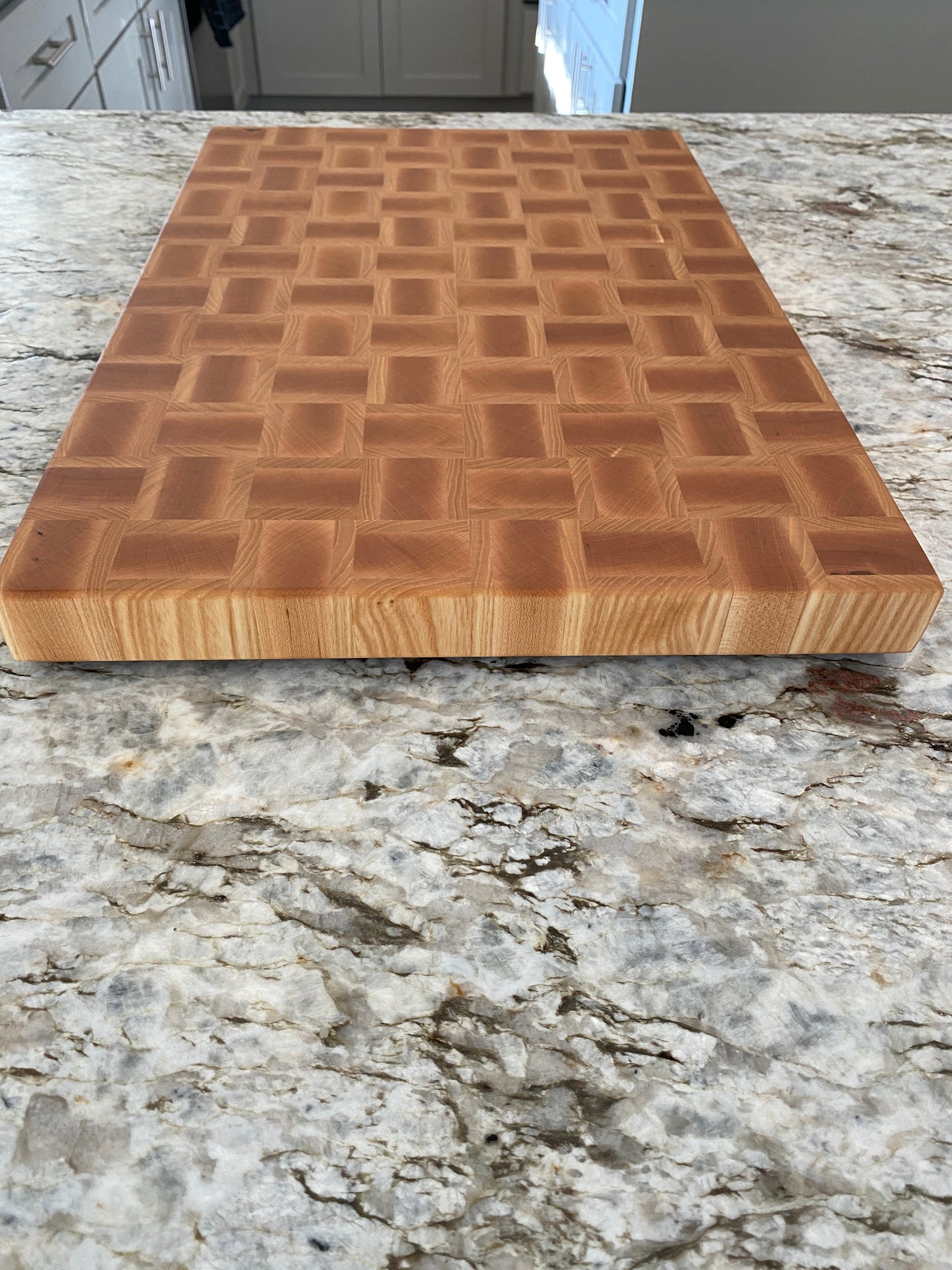 Ash and Maple basketweave end grain