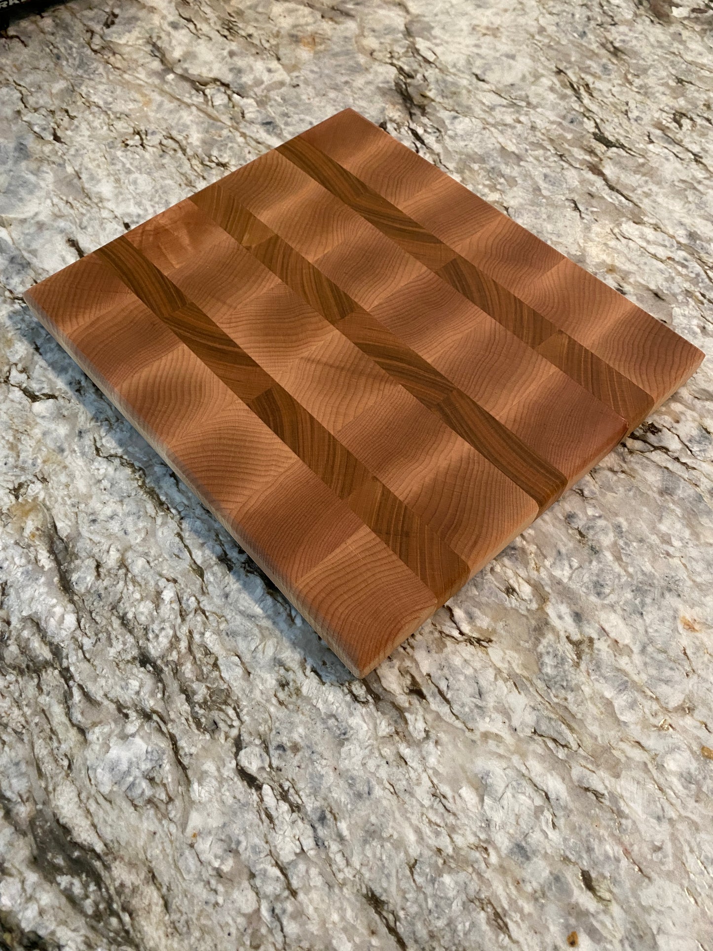 Maple and Cherry end grain bar board