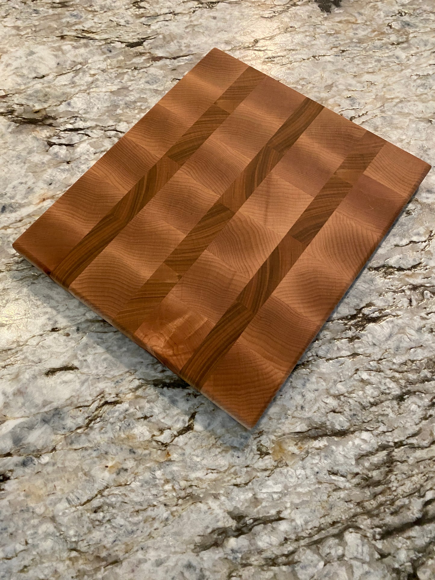 Maple and Cherry end grain bar board