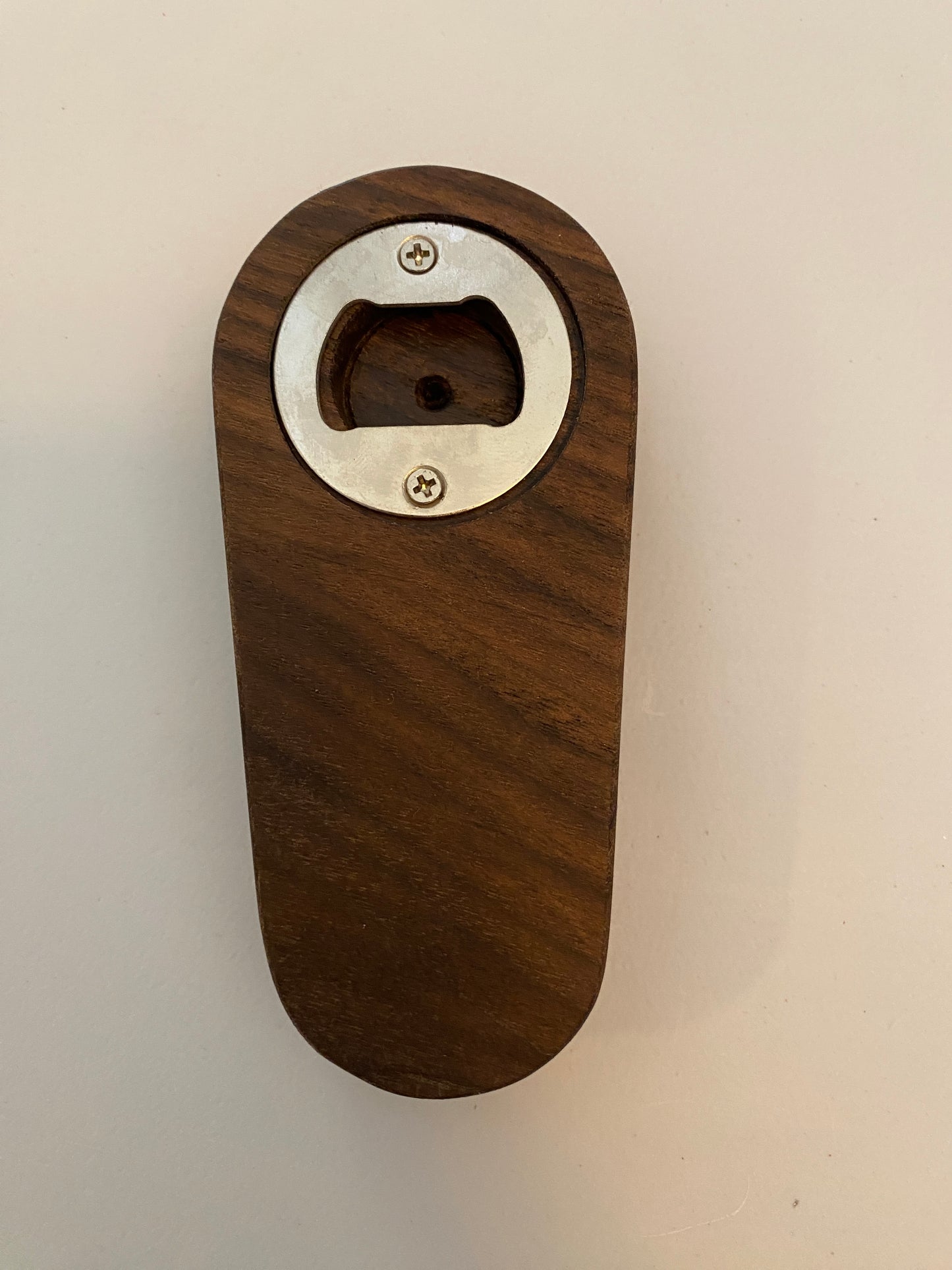 Medium Hardwood Bottle Opener - Walnut