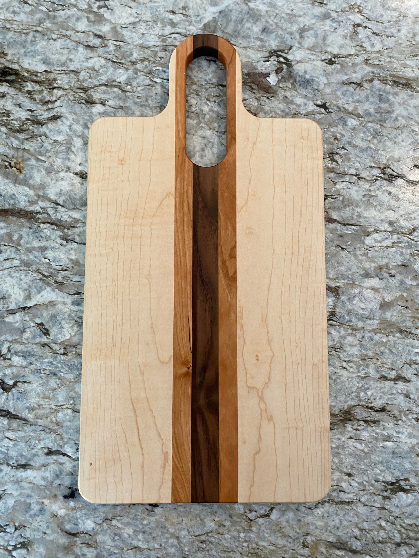 Figured Maple, Walnut and Cherry Charcuterie board