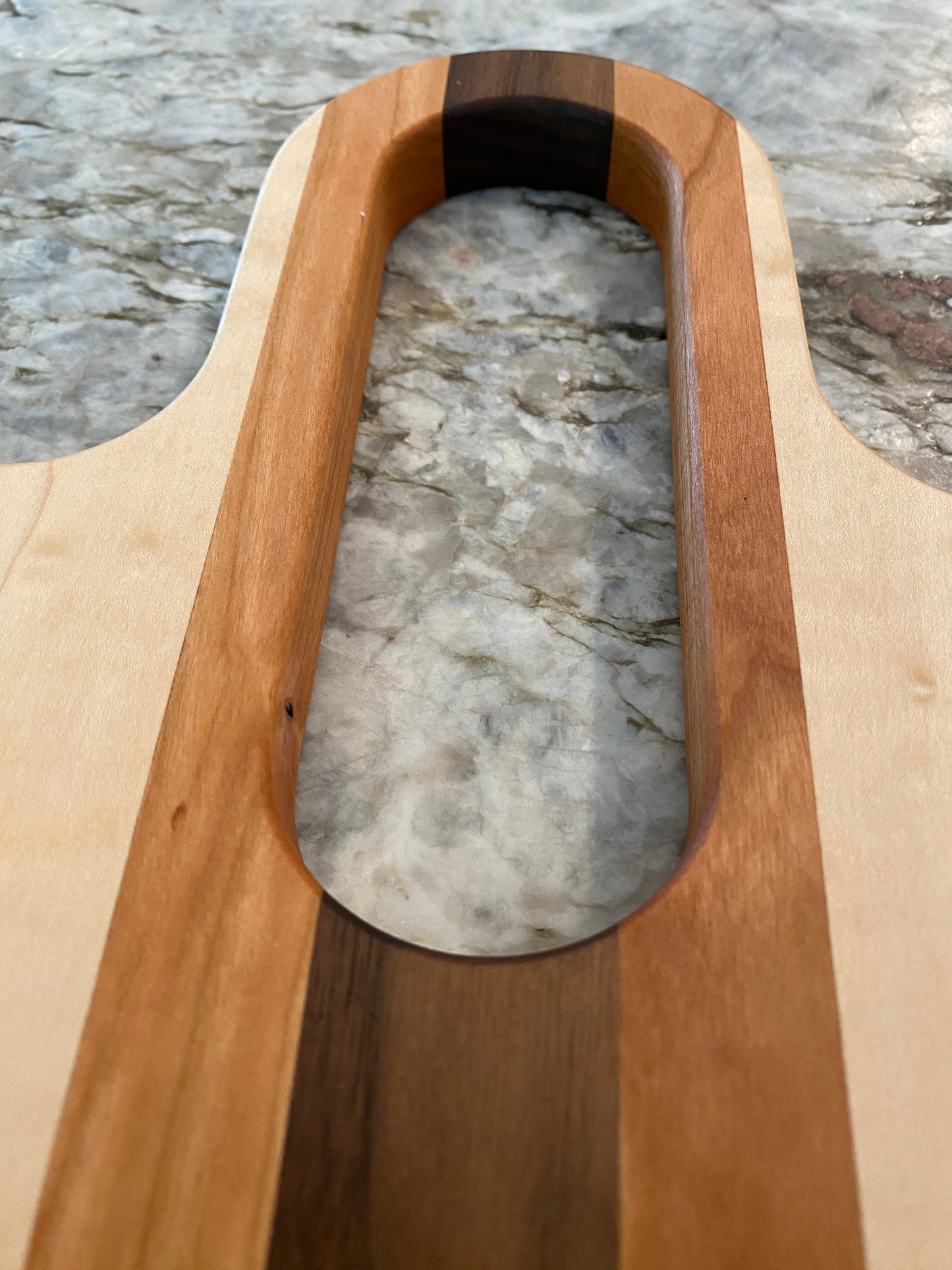 Figured Maple, Walnut and Cherry Charcuterie board