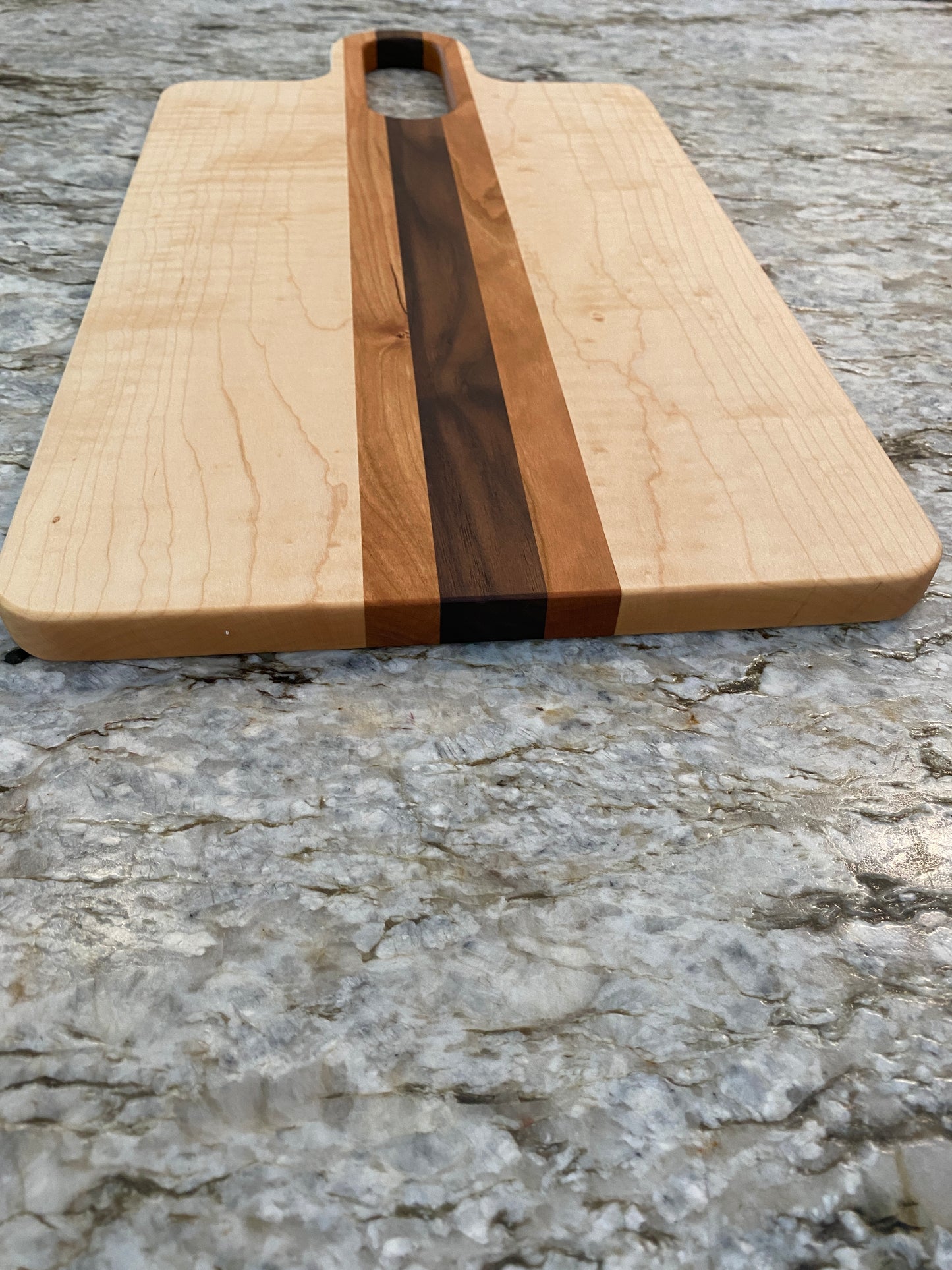 Figured Maple, Walnut and Cherry Charcuterie board