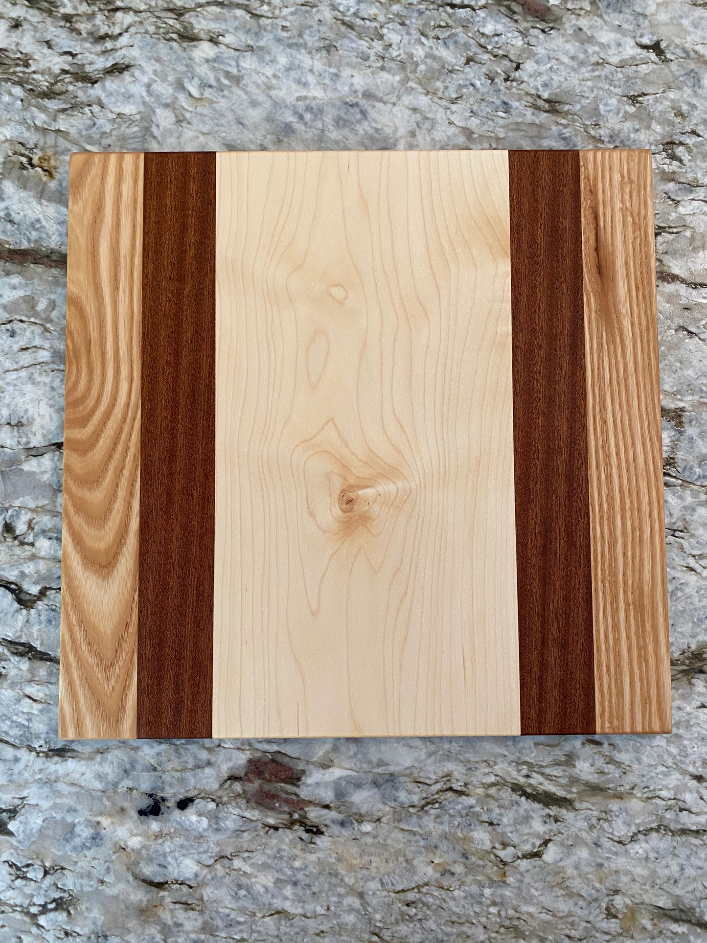 Maple, Sapele and Ash cutting board
