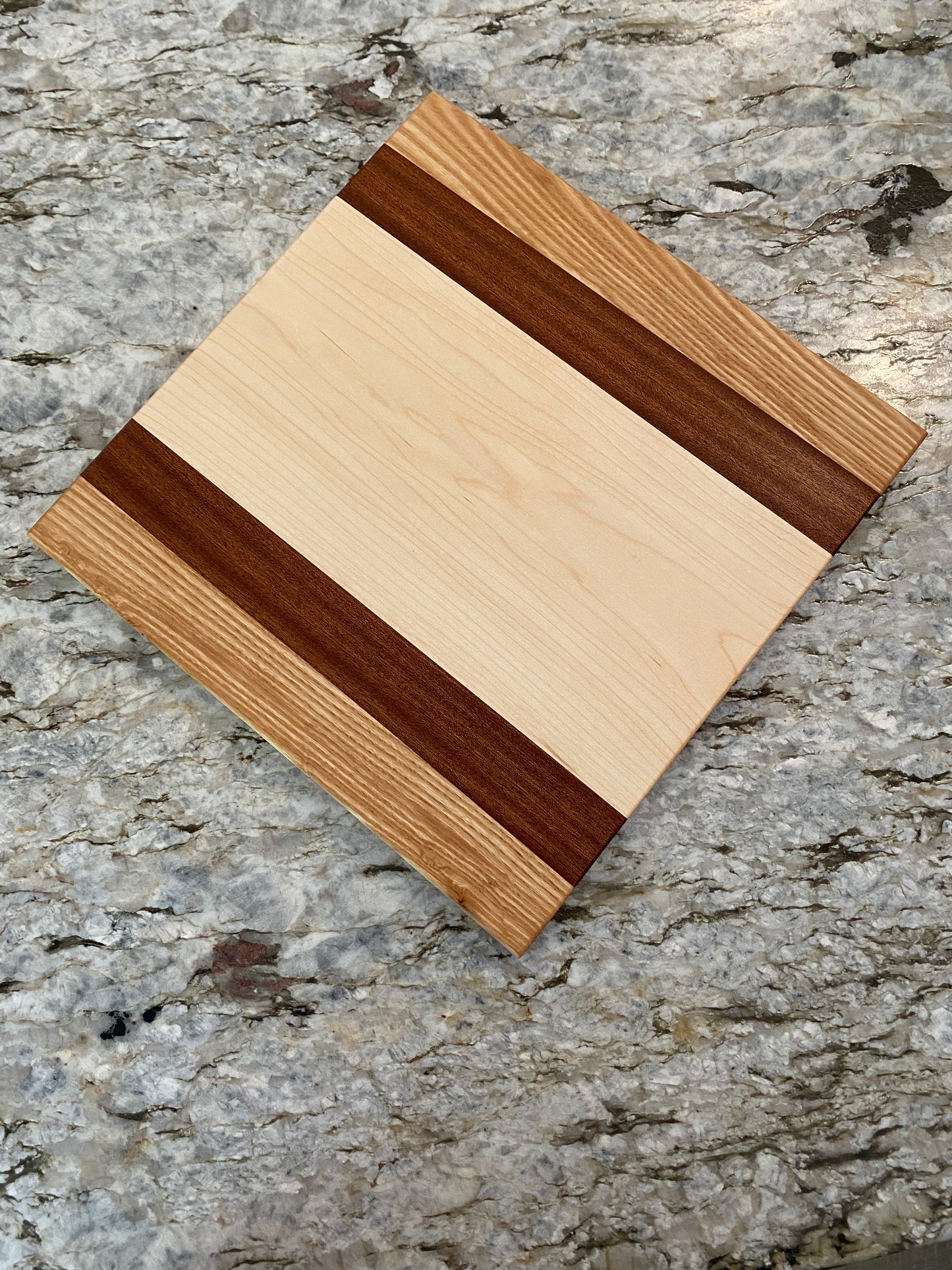 Maple, Sapele and Ash cutting board