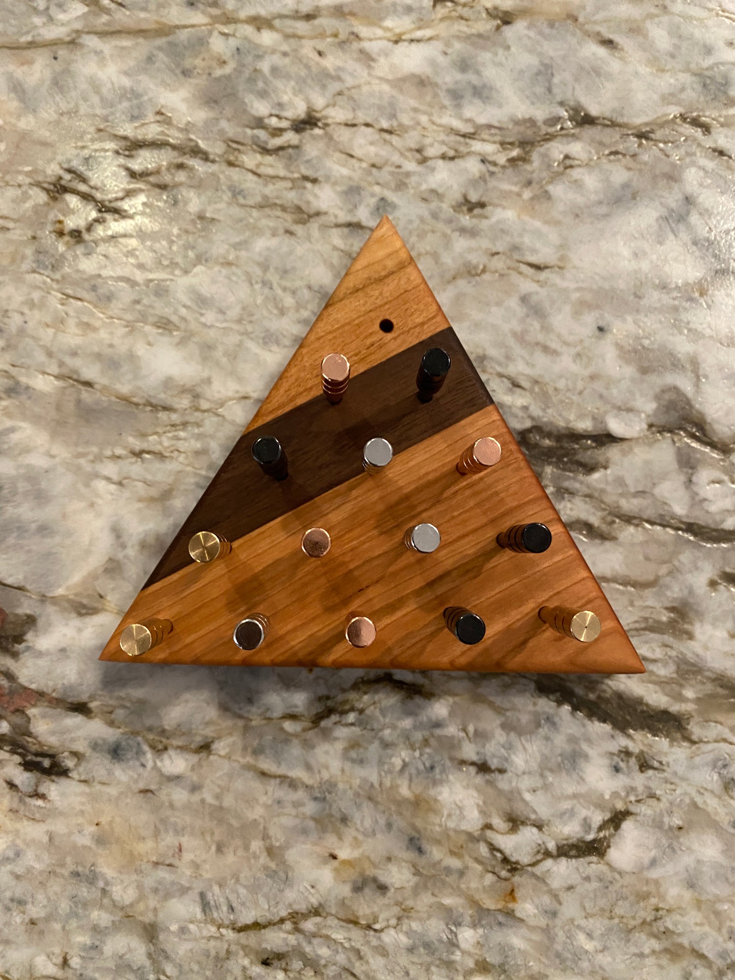 Classic Peg Game - Cherry and Walnut with metal pegs
