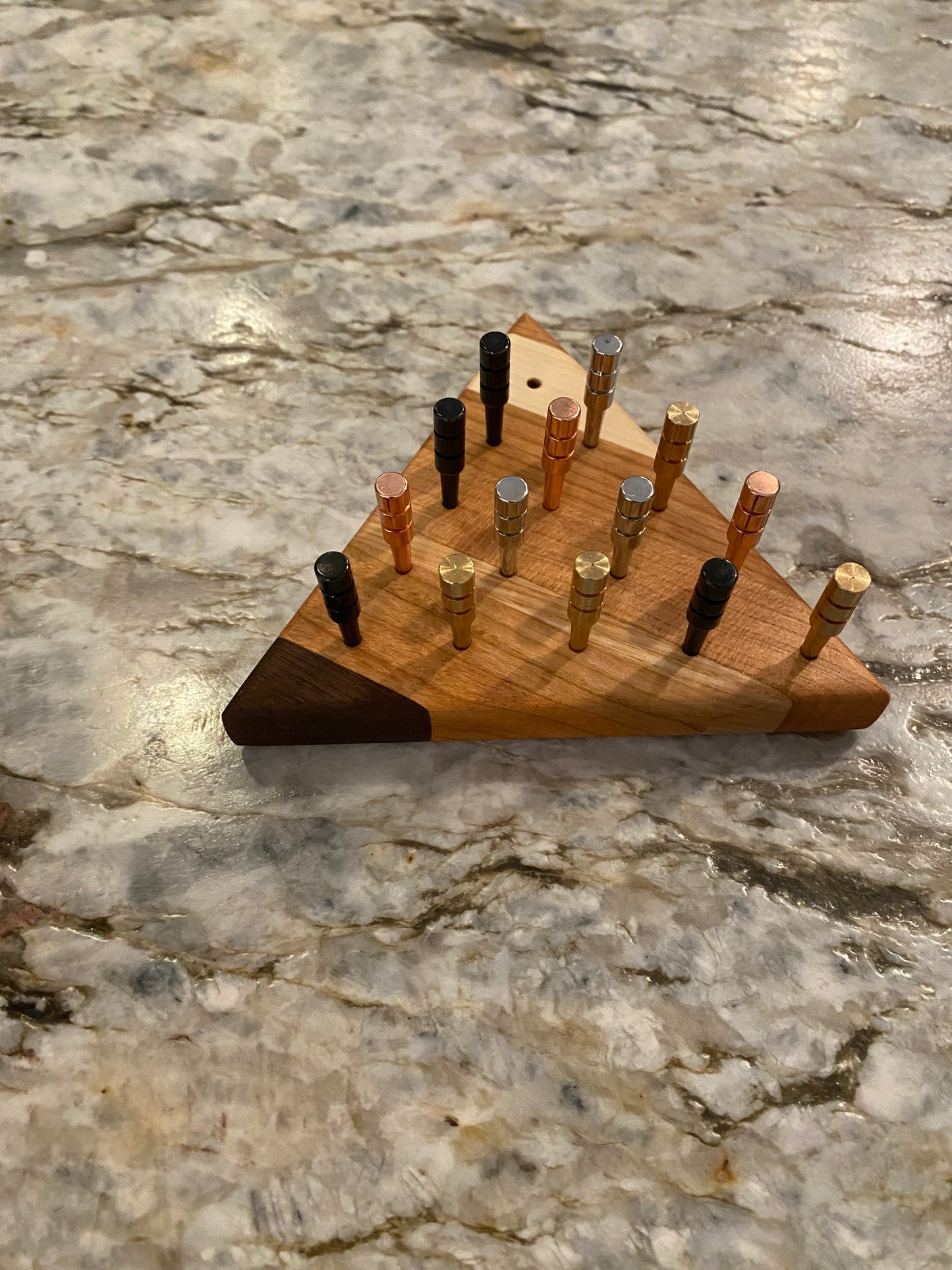 Classic Peg Game - Cherry, Maple, Ash and Walnut with metal pegs
