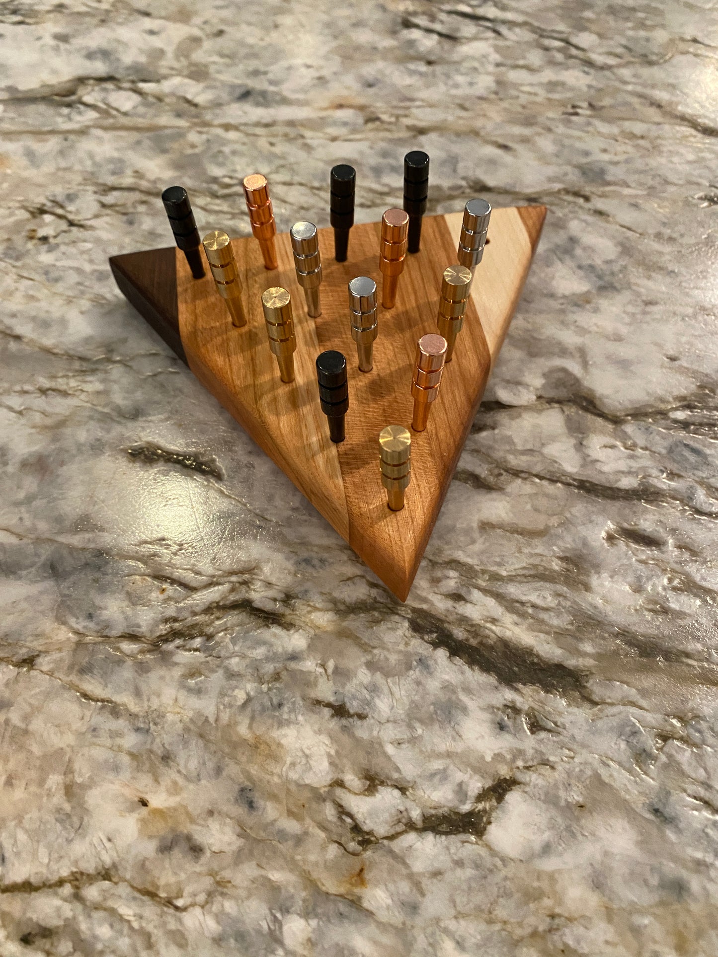 Classic Peg Game - Cherry, Maple, Ash and Walnut with metal pegs