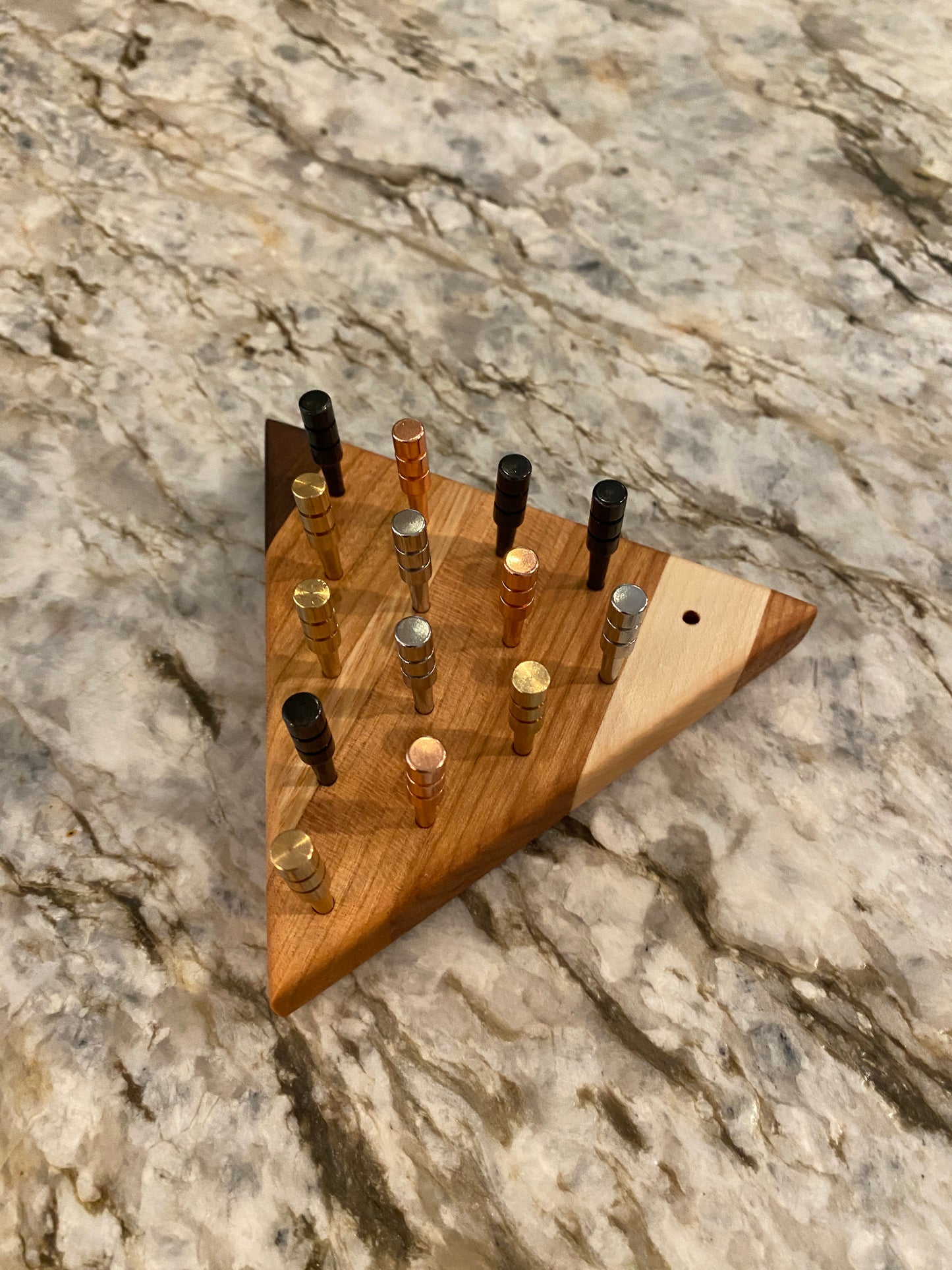 Classic Peg Game - Cherry, Maple, Ash and Walnut with metal pegs