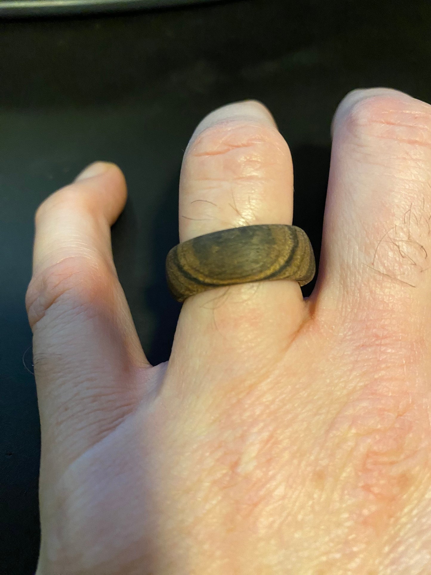 Handmade wood ring - men and women sizes from many types of wood