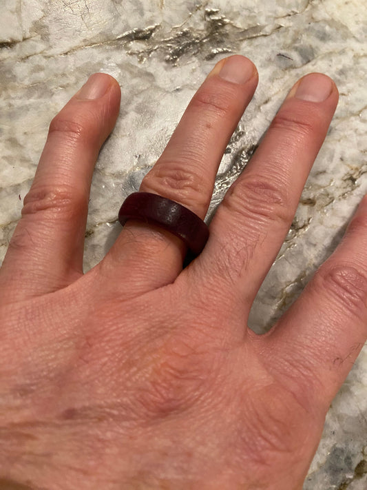 Handmade wood ring - men and women sizes from many types of wood