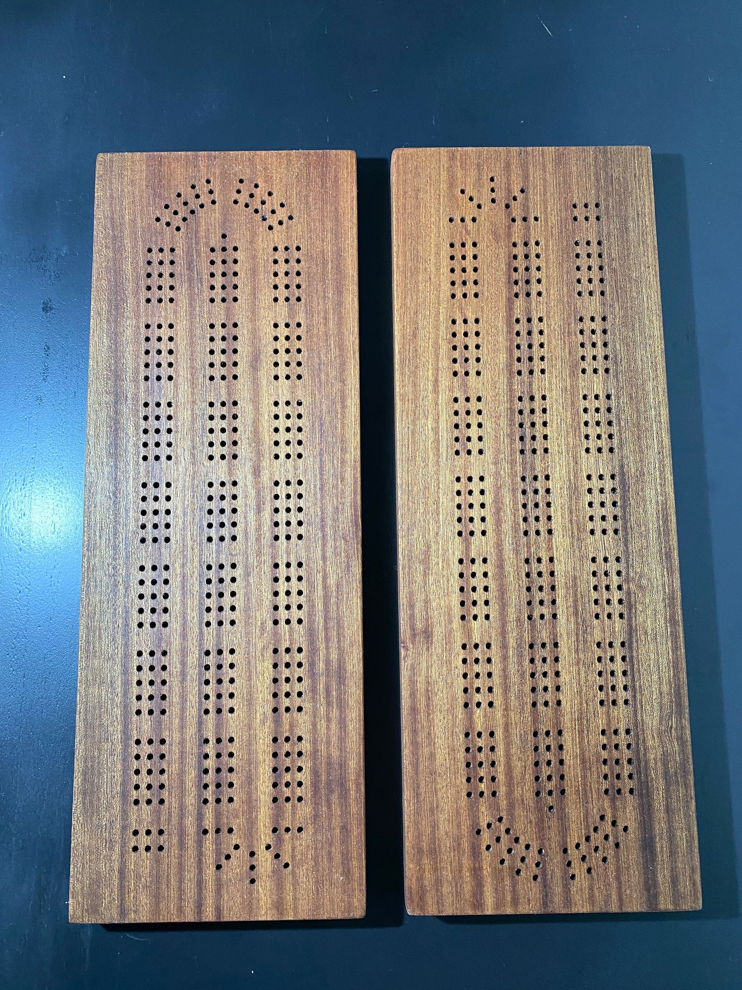 Sapele Cribbage Board (Customizable) - 3 lane