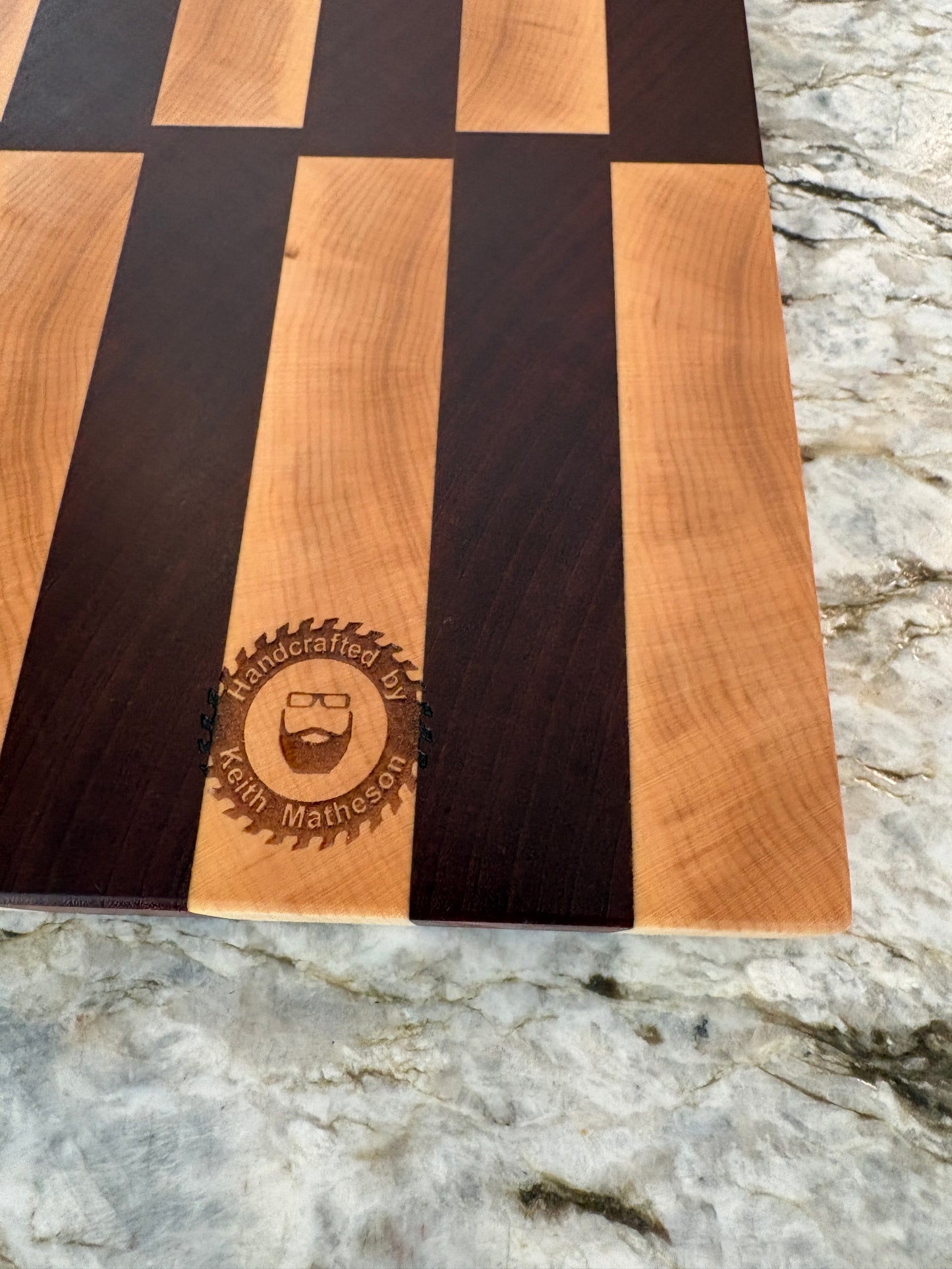 End Grain Brisket board (Maple and Sapele)