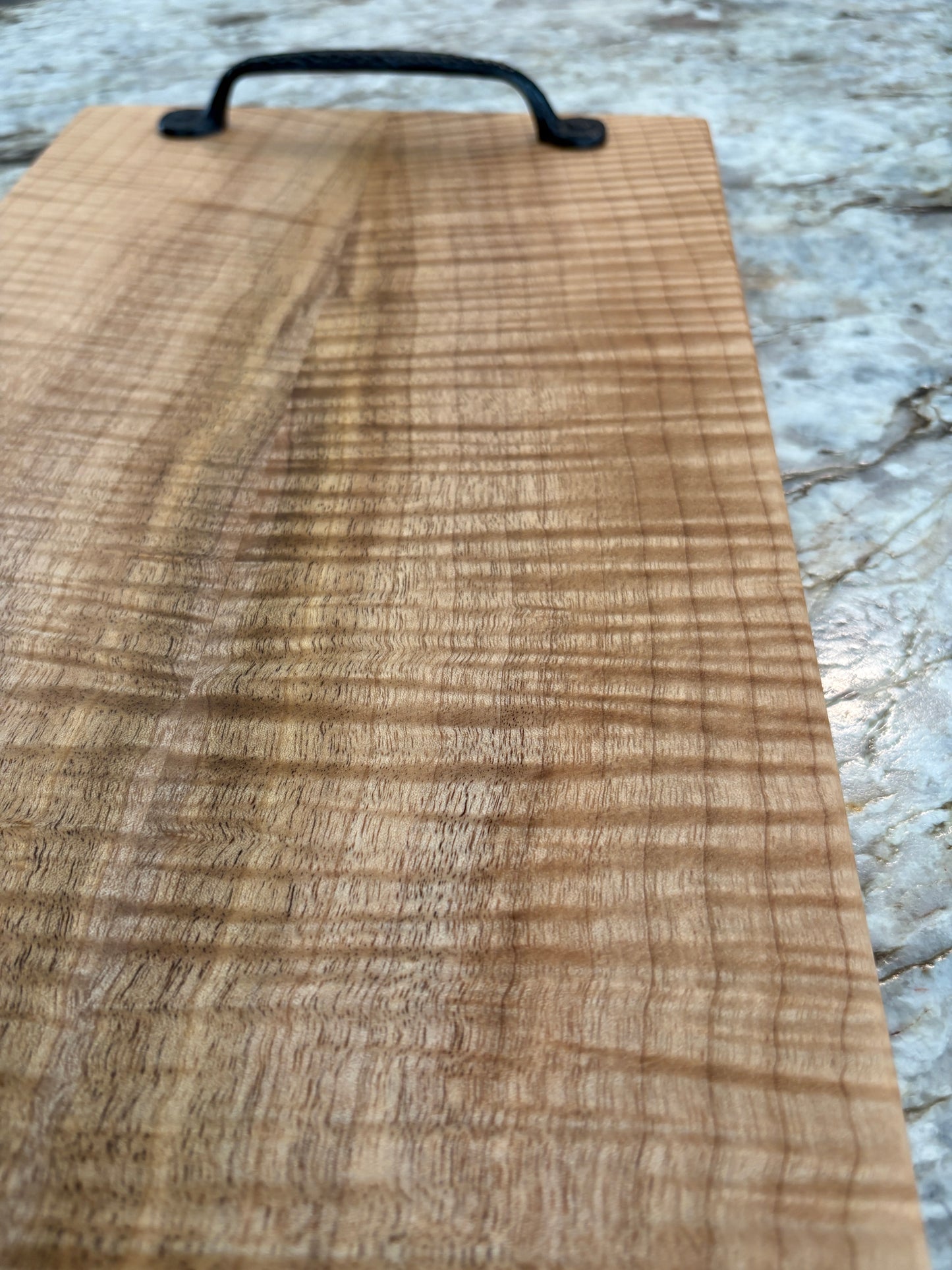 Figured Myrtle Serving/Charcuterie Board with handles