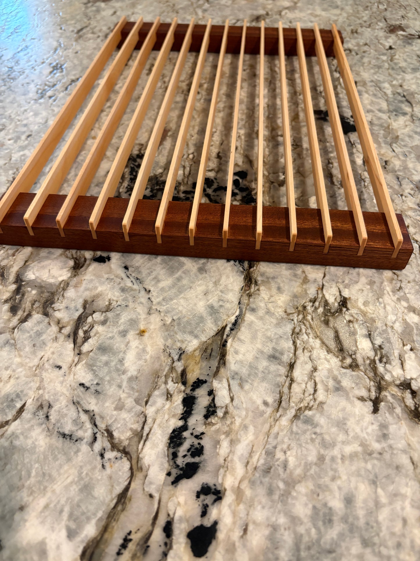 Bread cooling rack (Sapele and Maple)