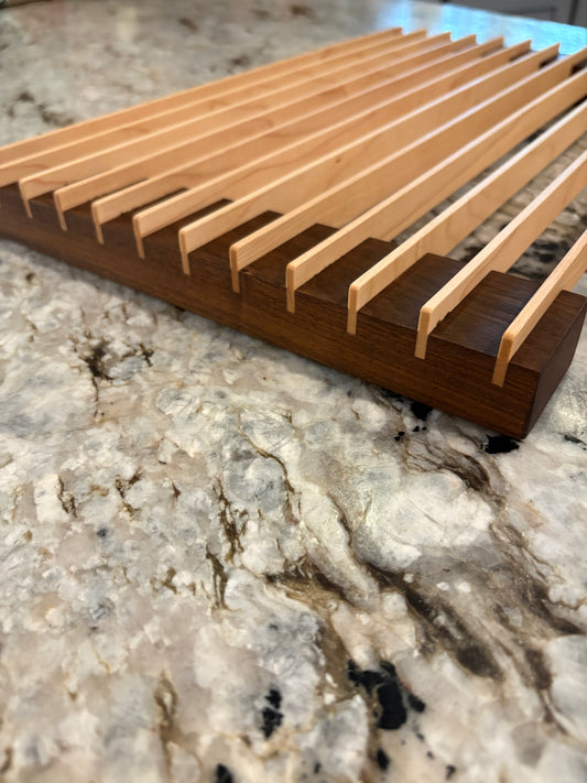 Bread cooling rack (Walnut and Maple)