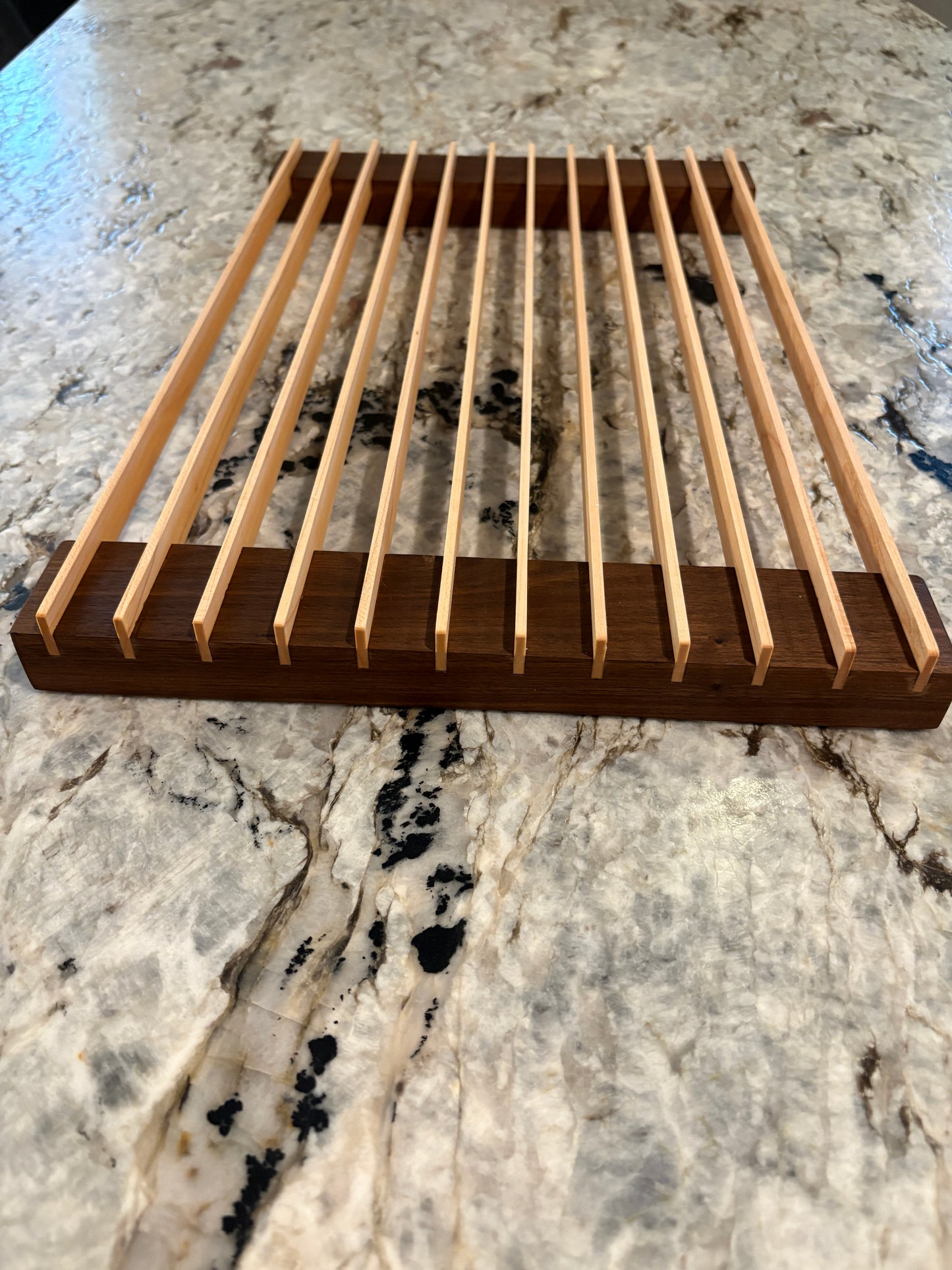 Bread cooling rack (Walnut and Maple)