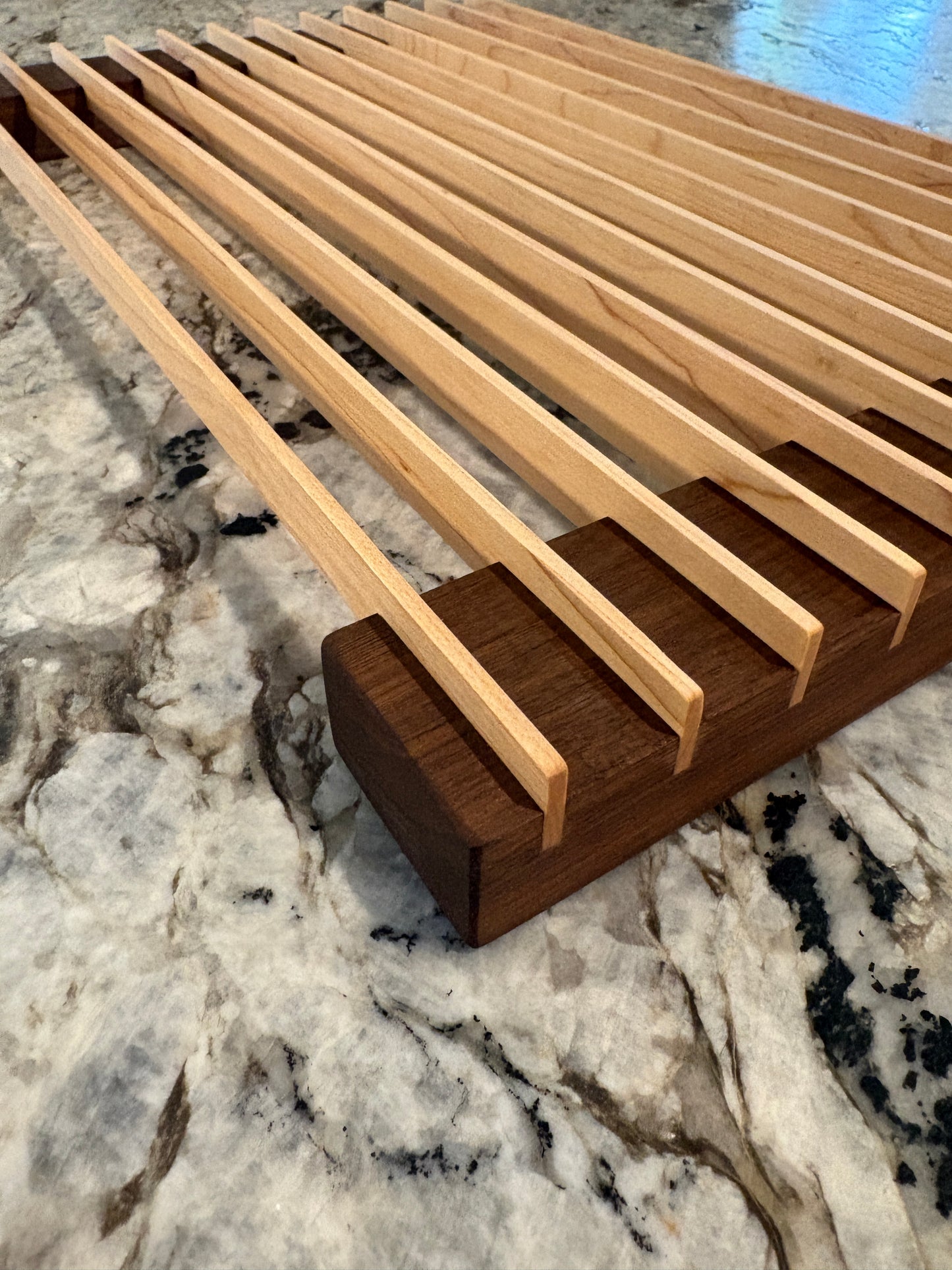 Bread cooling rack (Walnut and Maple)