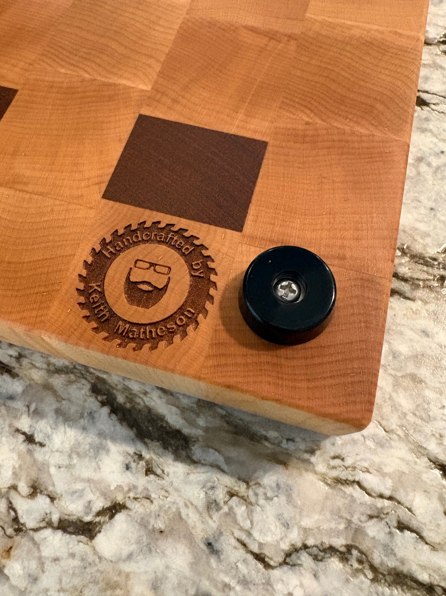Brisket board with juice groove (Maple and Sapele)