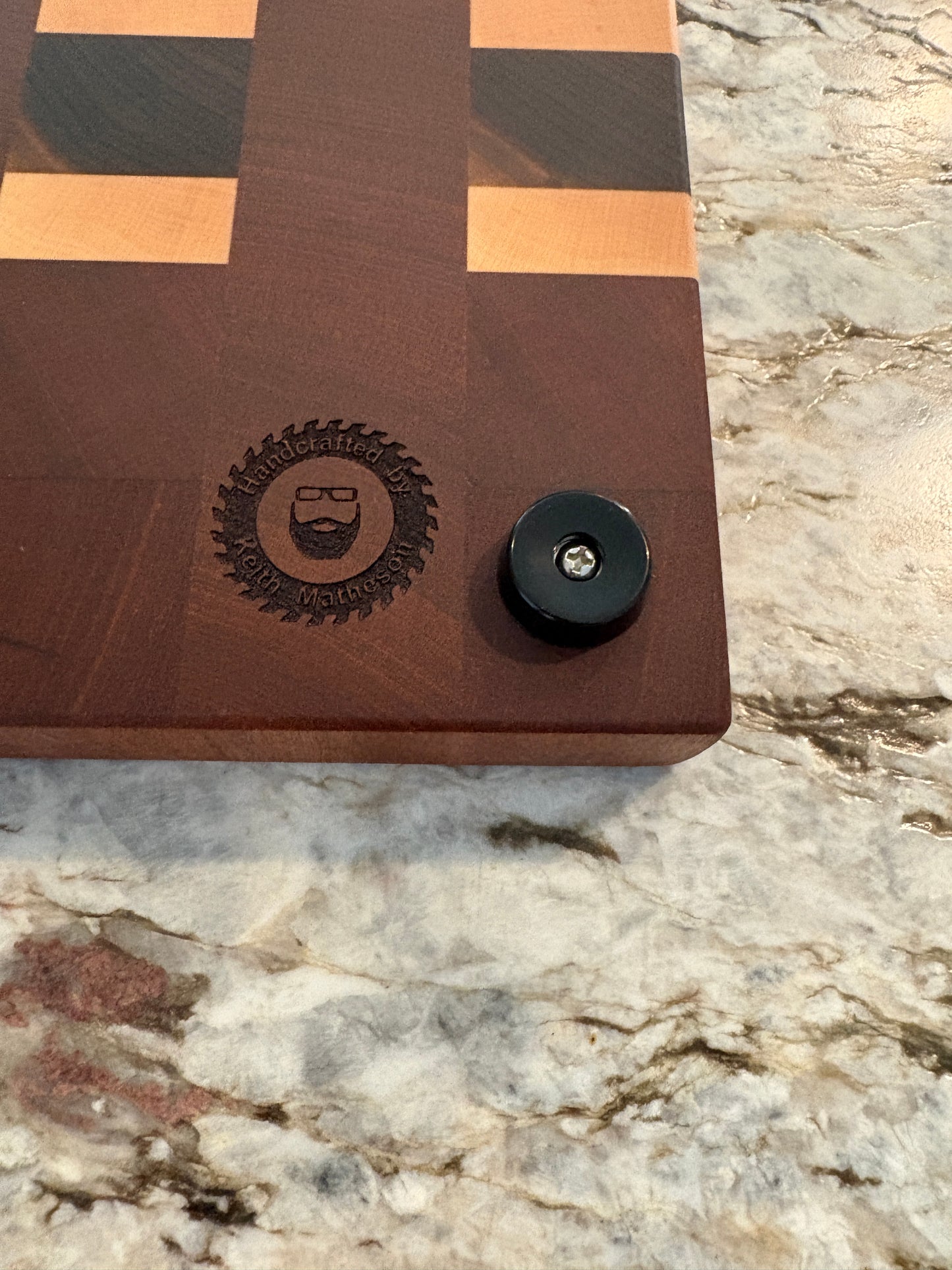 End Grain Brisket board (Sapele, Maple and Walnut)