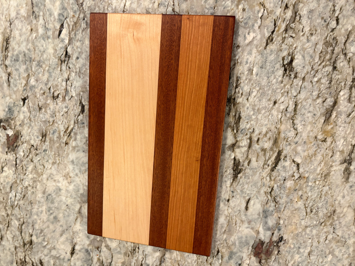 Maple, Sapele and Cherry Cutting Board