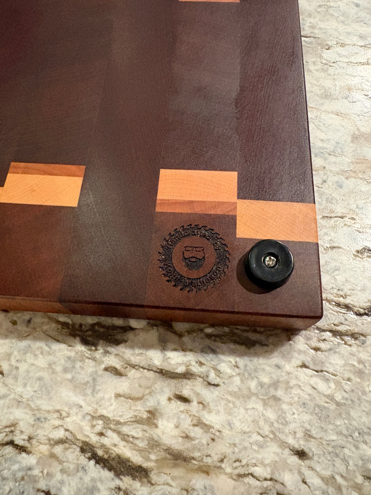 Brisket board with juice groove (Sapele, Maple and Cherry)