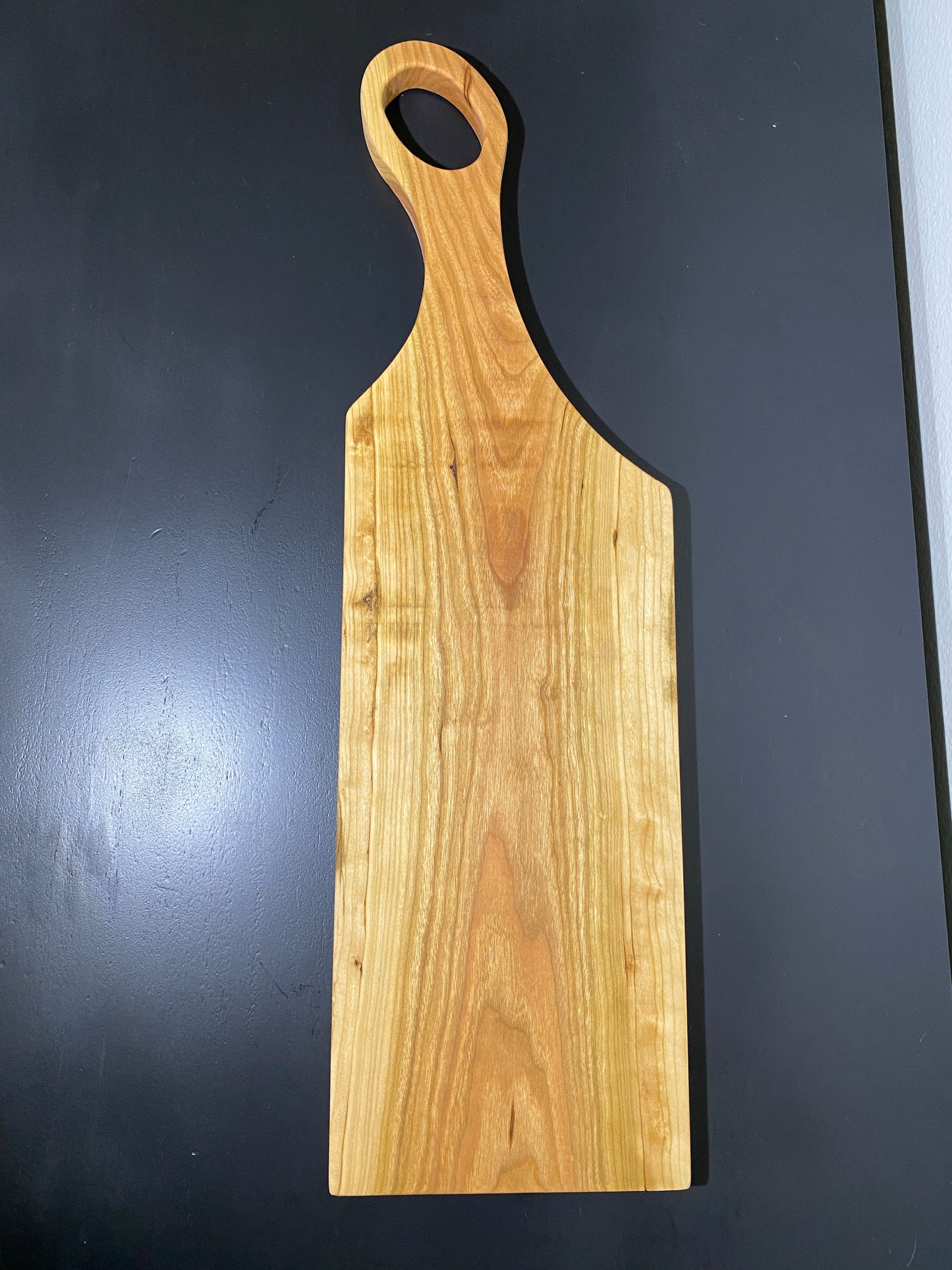 Classic cherry charcuterie board with handle