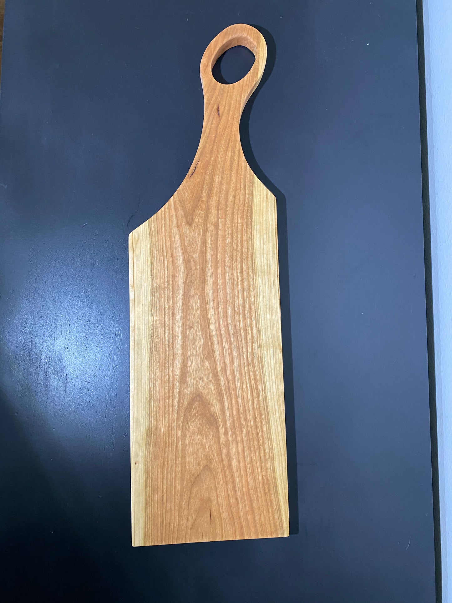 Classic cherry charcuterie board with handle