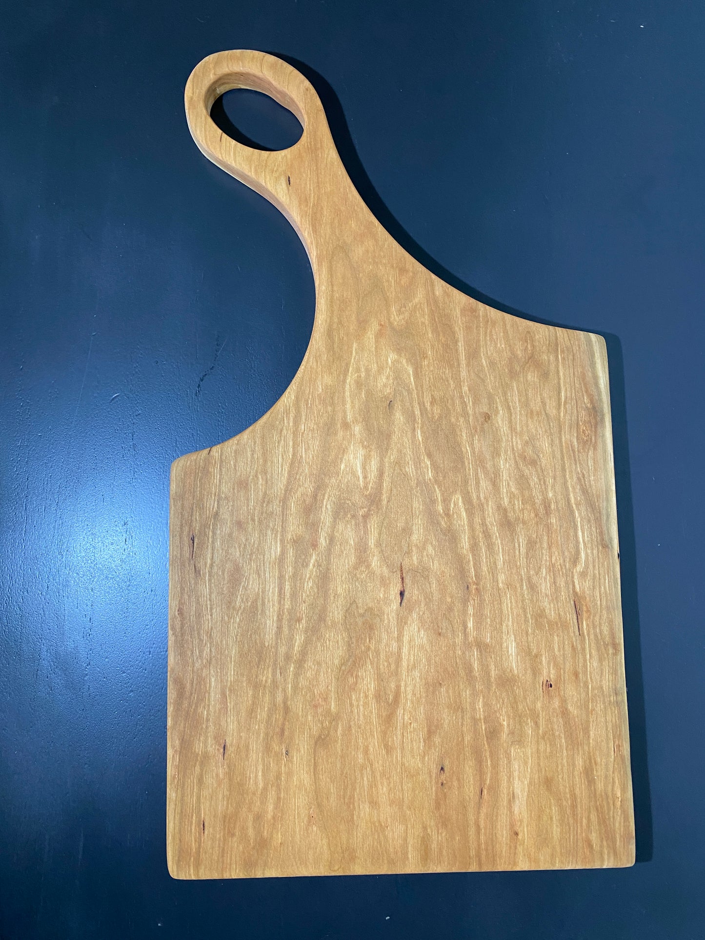 Classic cherry charcuterie board with handle