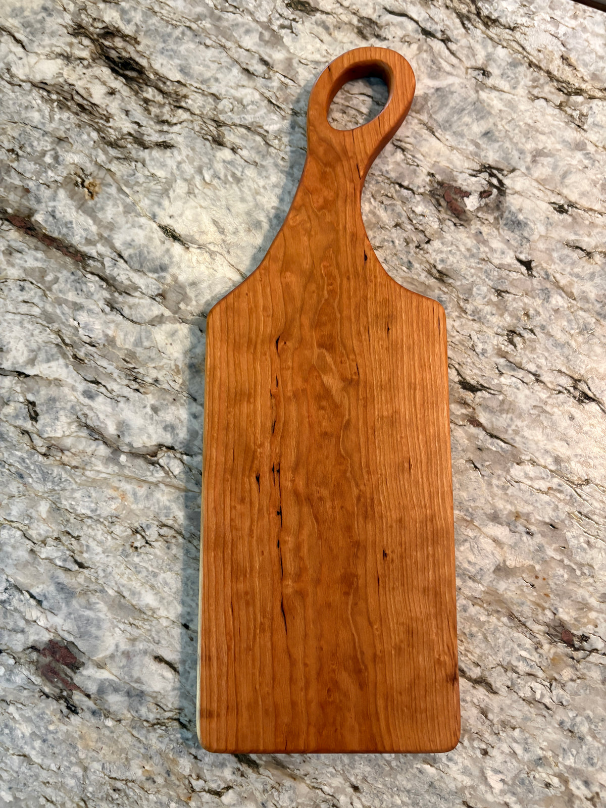 Classic Cherry charcuterie board with oval handle