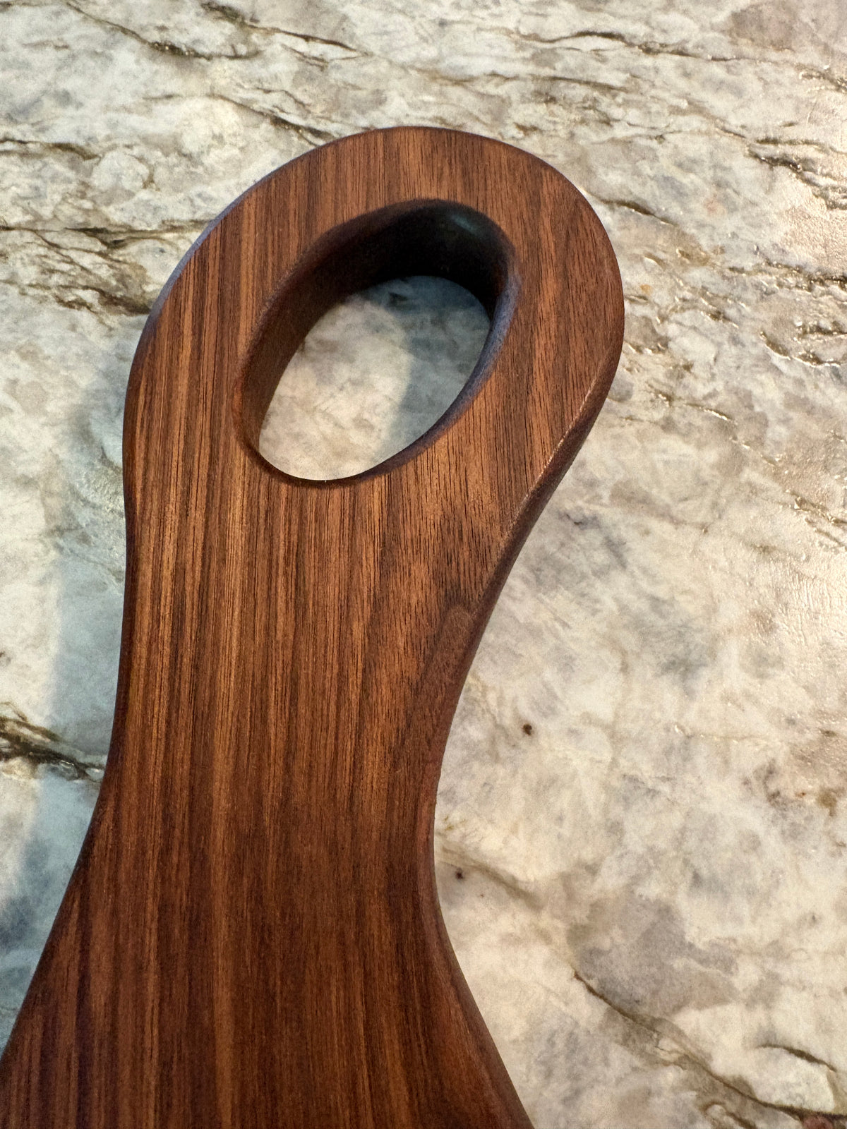 Classic Walnut charcuterie board with oval handle