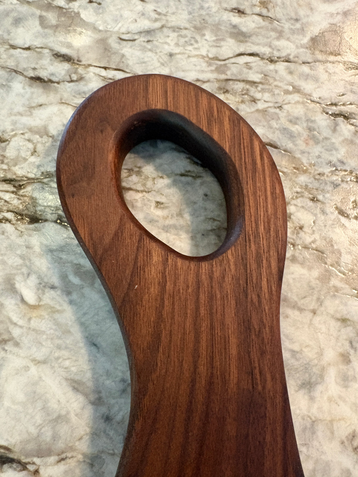 Classic Walnut charcuterie board with oval handle
