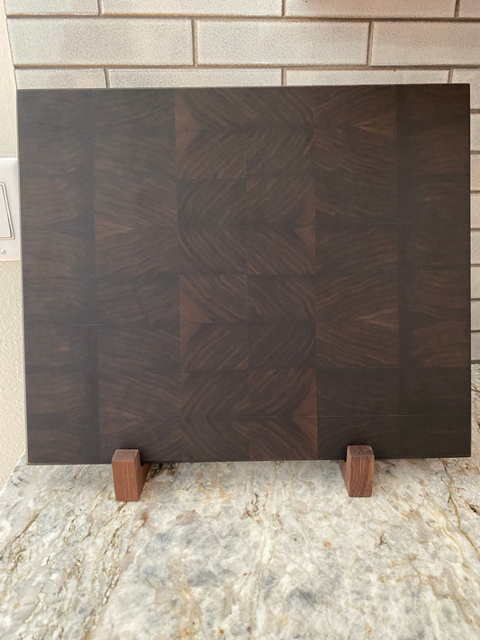 Walnut End Grain with chamfer on both sides