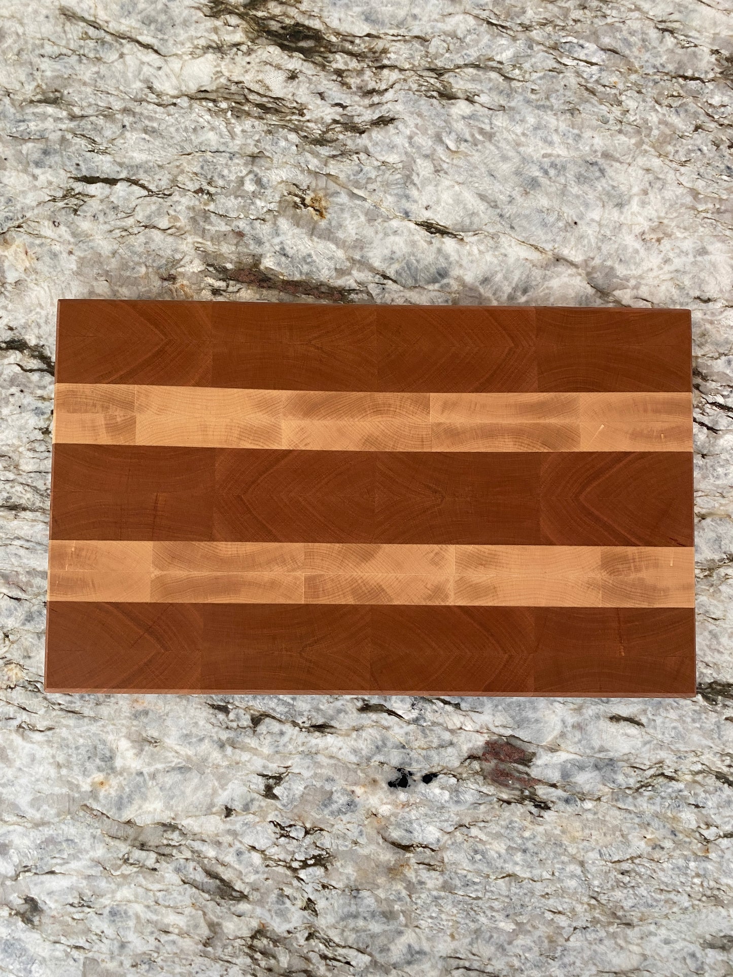 Cherry and Maple End Grain with Chamfer on both sides